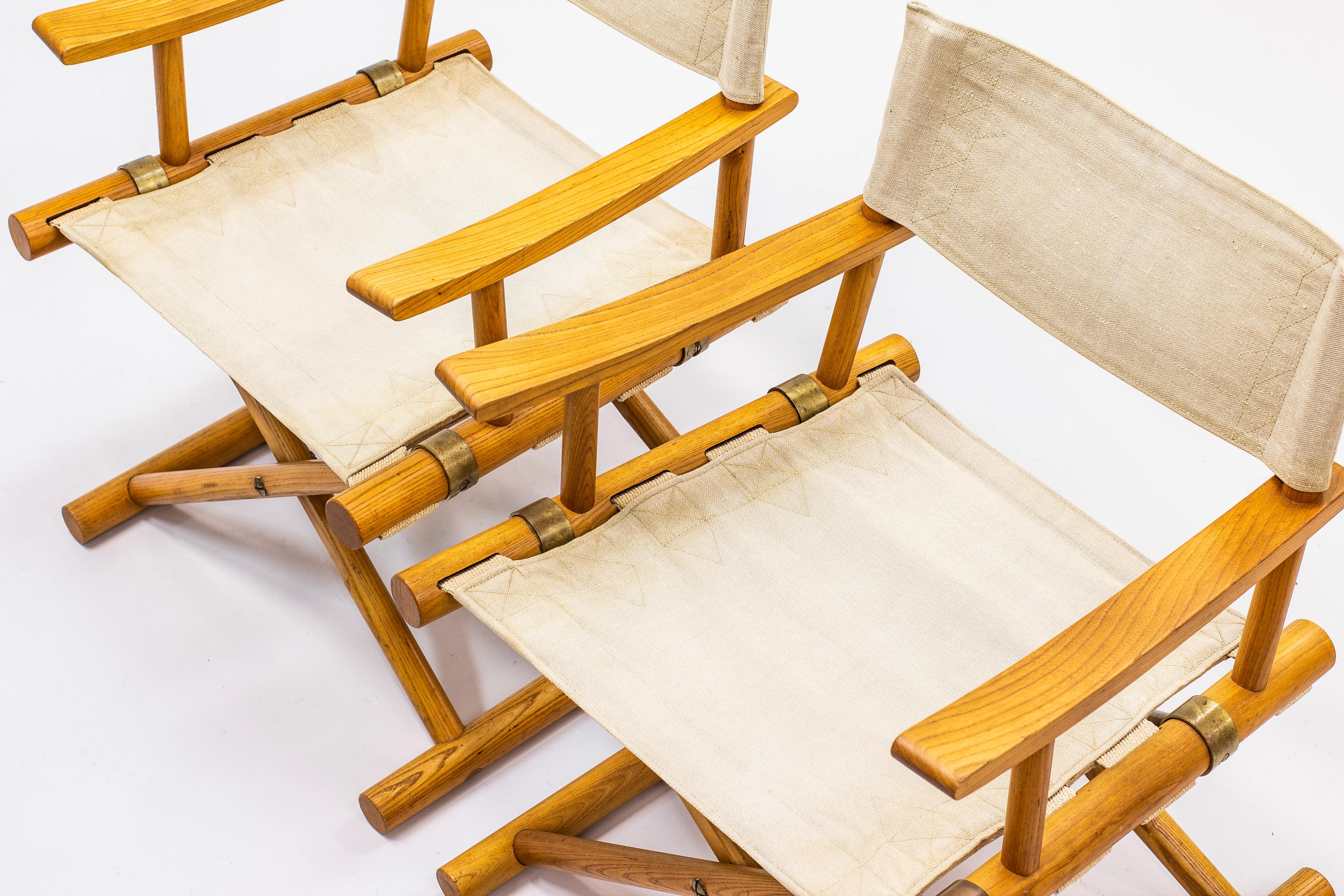 Mid-20th Century Safari Chairs by Sune Lindström for Nordiska Kompaniet