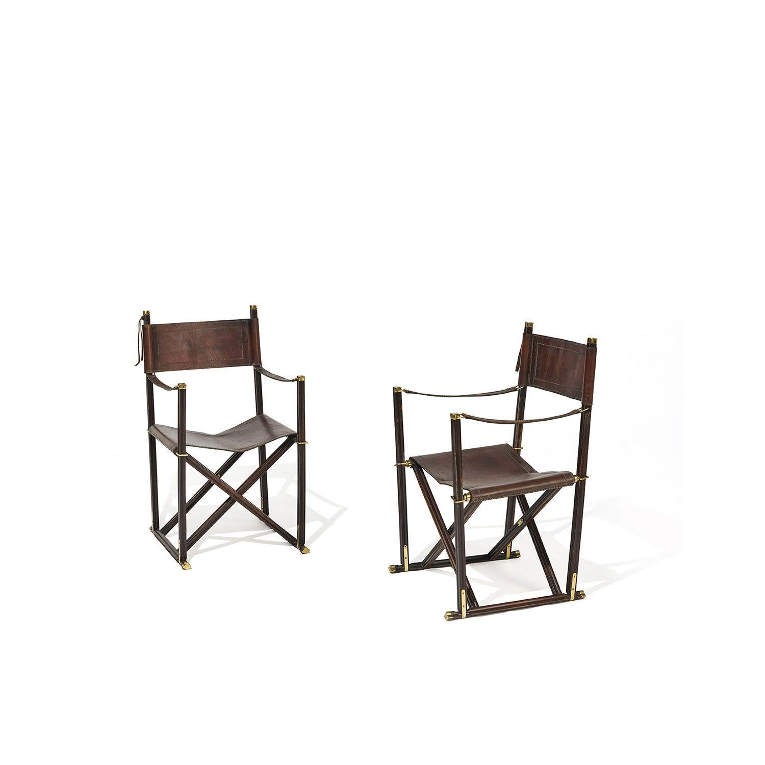 Safari Chairs Model MK-16 by Mogens Koch (Denmark, 1932) en venta 2