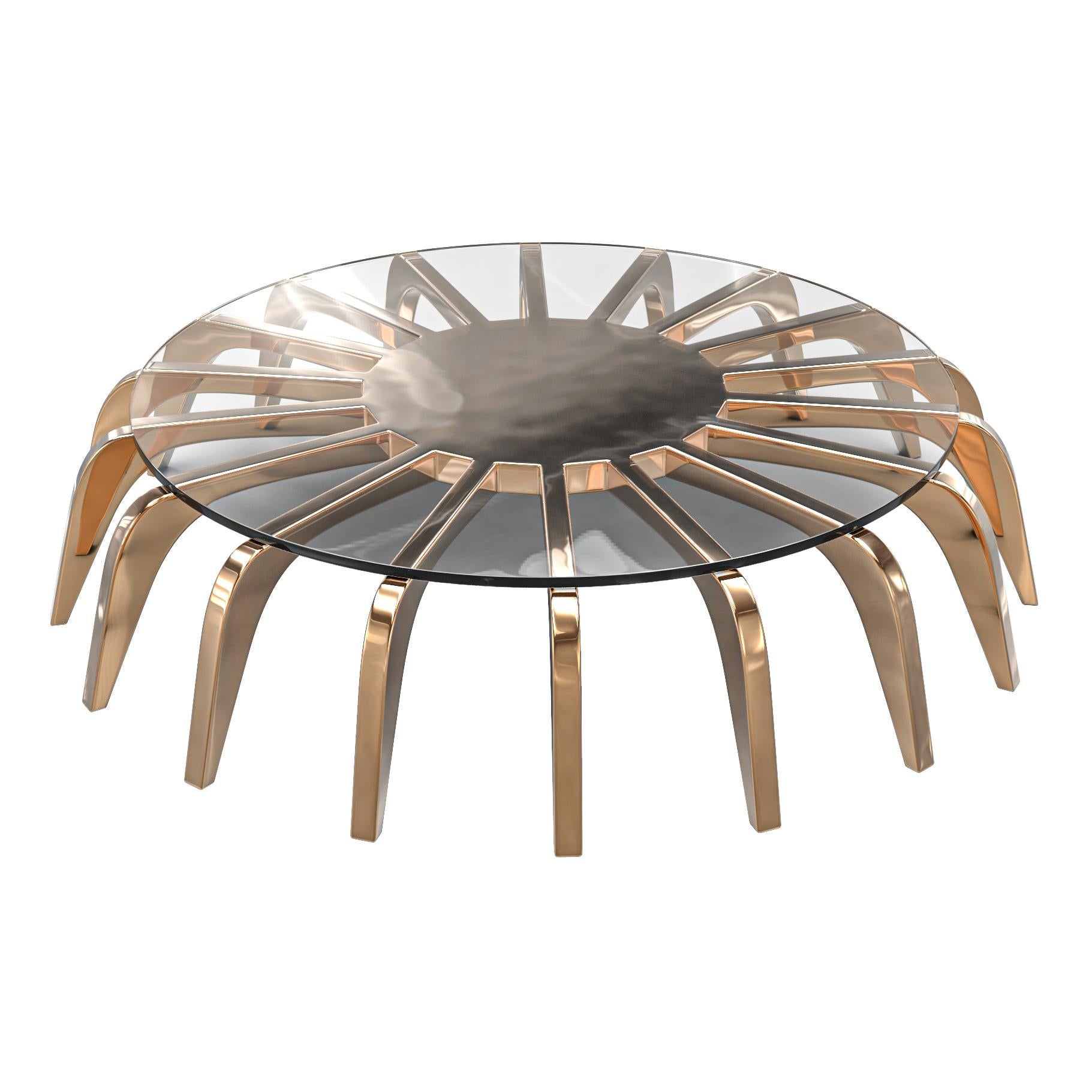 Table basse Safari avec bronze, collection Safari, Istanbul en vente 4
