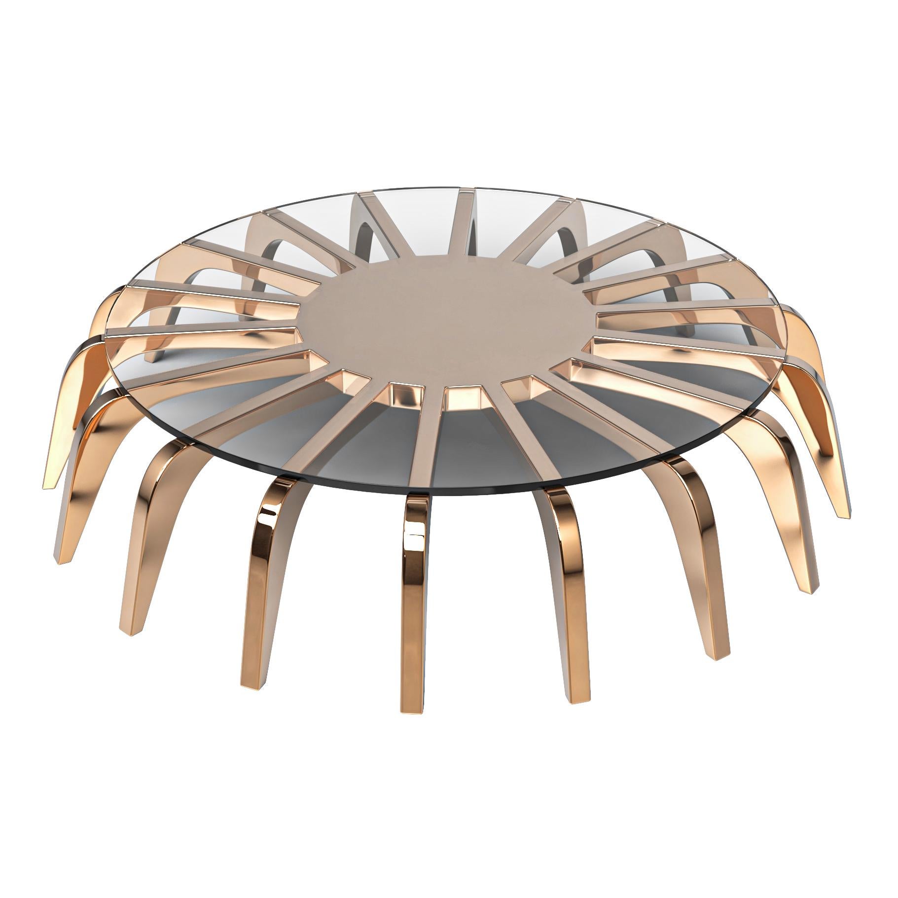 XXIe siècle et contemporain Table basse Safari avec bronze, collection Safari, Istanbul en vente