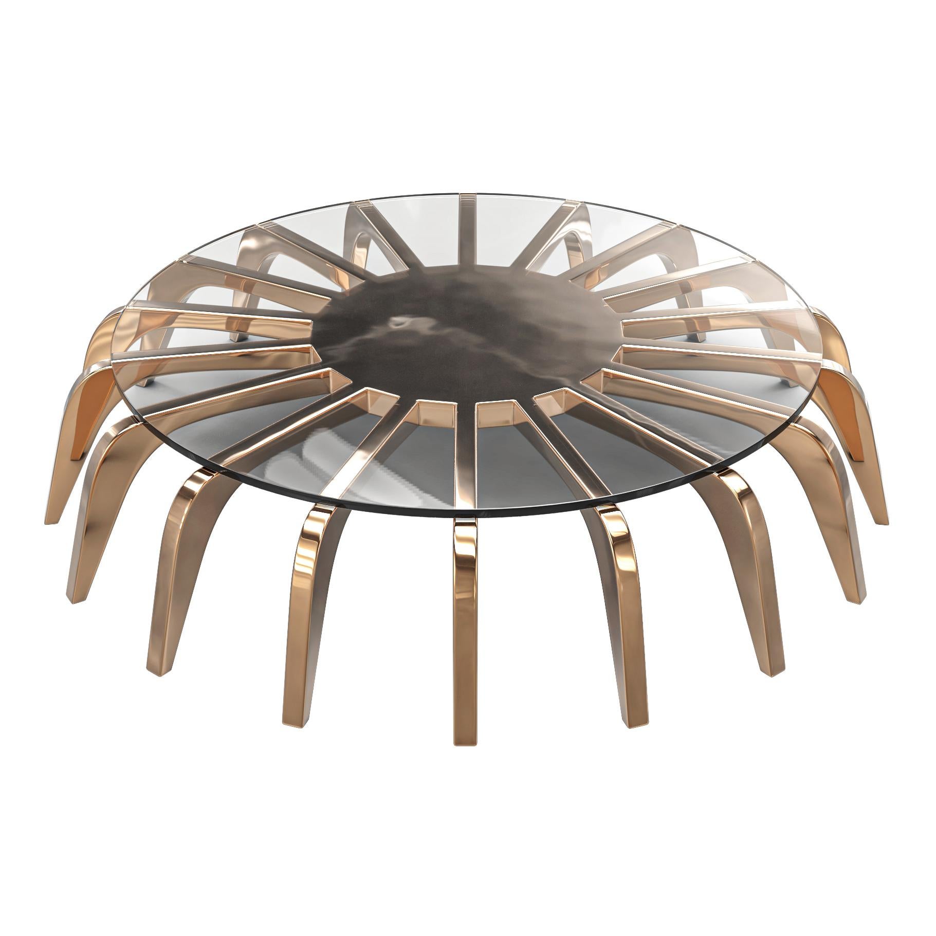Table basse Safari avec bronze, collection Safari, Istanbul en vente 3