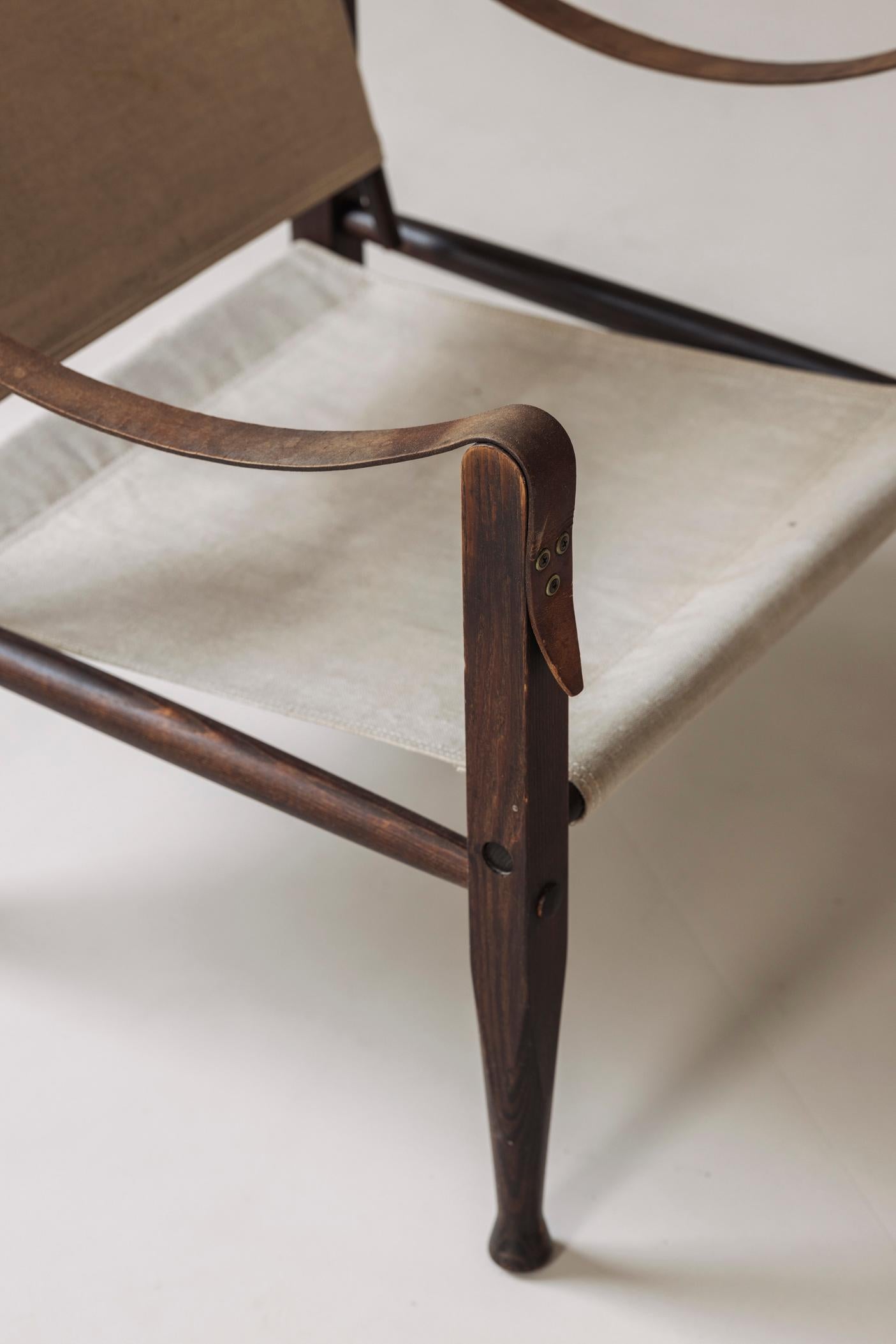 Fauteuil 'Safari' par Kaare Klint pour Rud Rasmussen, Danemark années 1950 4
