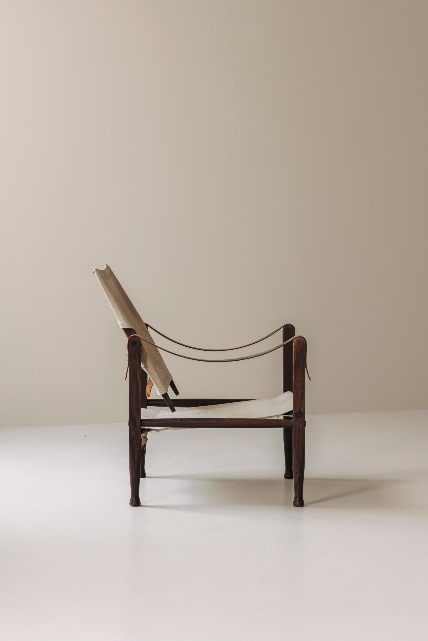 Fauteuil 'Safari' par Kaare Klint pour Rud Rasmussen, Danemark années 1950 5