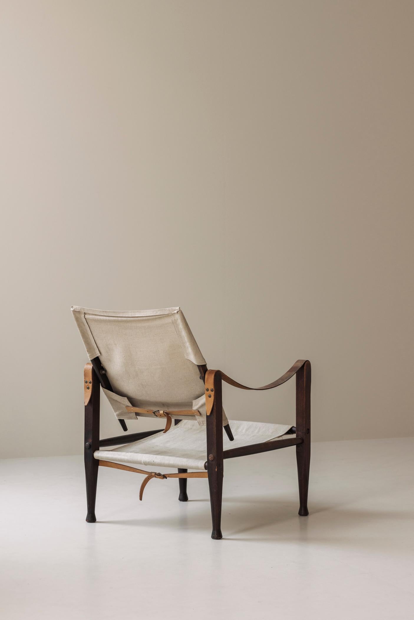 Fauteuil 'Safari' par Kaare Klint pour Rud Rasmussen, Danemark années 1950 6