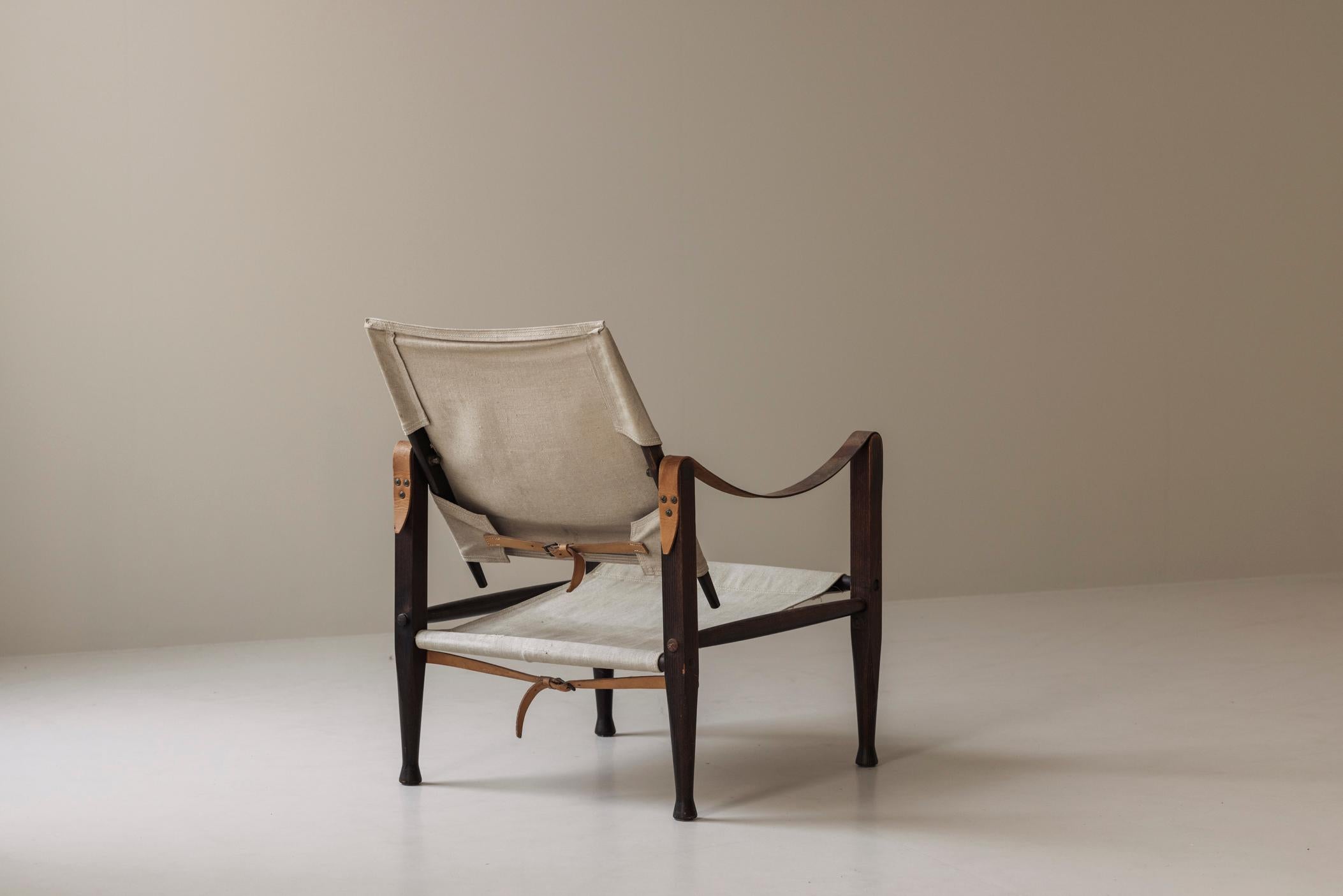 Fauteuil 'Safari' par Kaare Klint pour Rud Rasmussen, Danemark années 1950 7