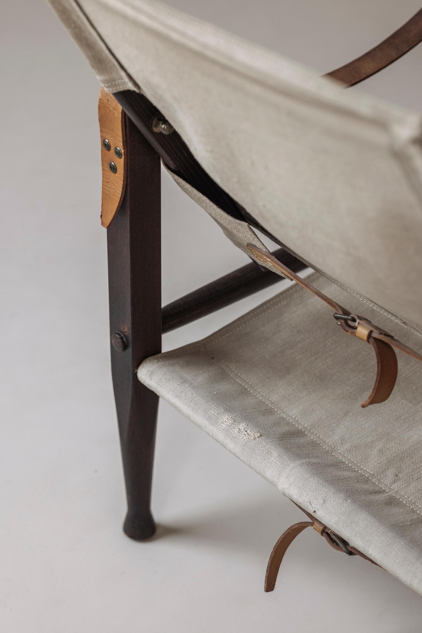 Fauteuil 'Safari' par Kaare Klint pour Rud Rasmussen, Danemark années 1950 8
