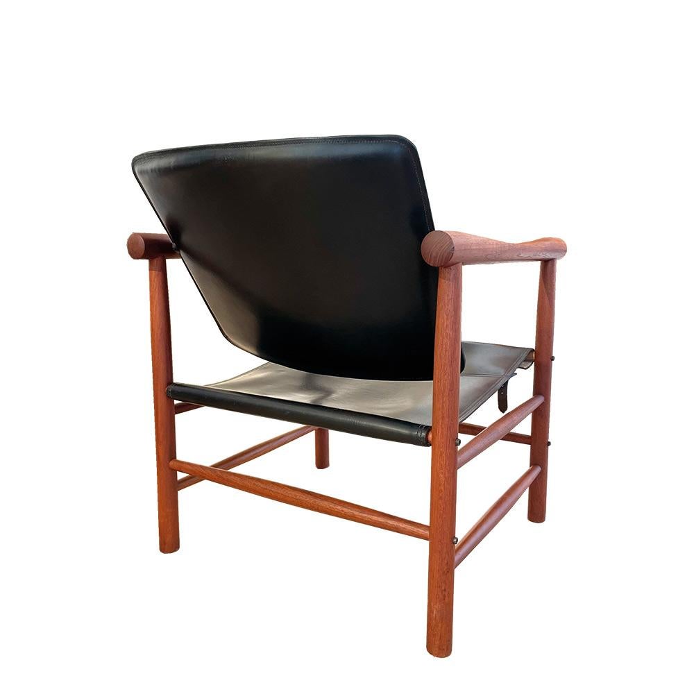 Mid-Century Modern Safari launge chair by Kai Lyngfeldt Larsen, design 1965 For Sale