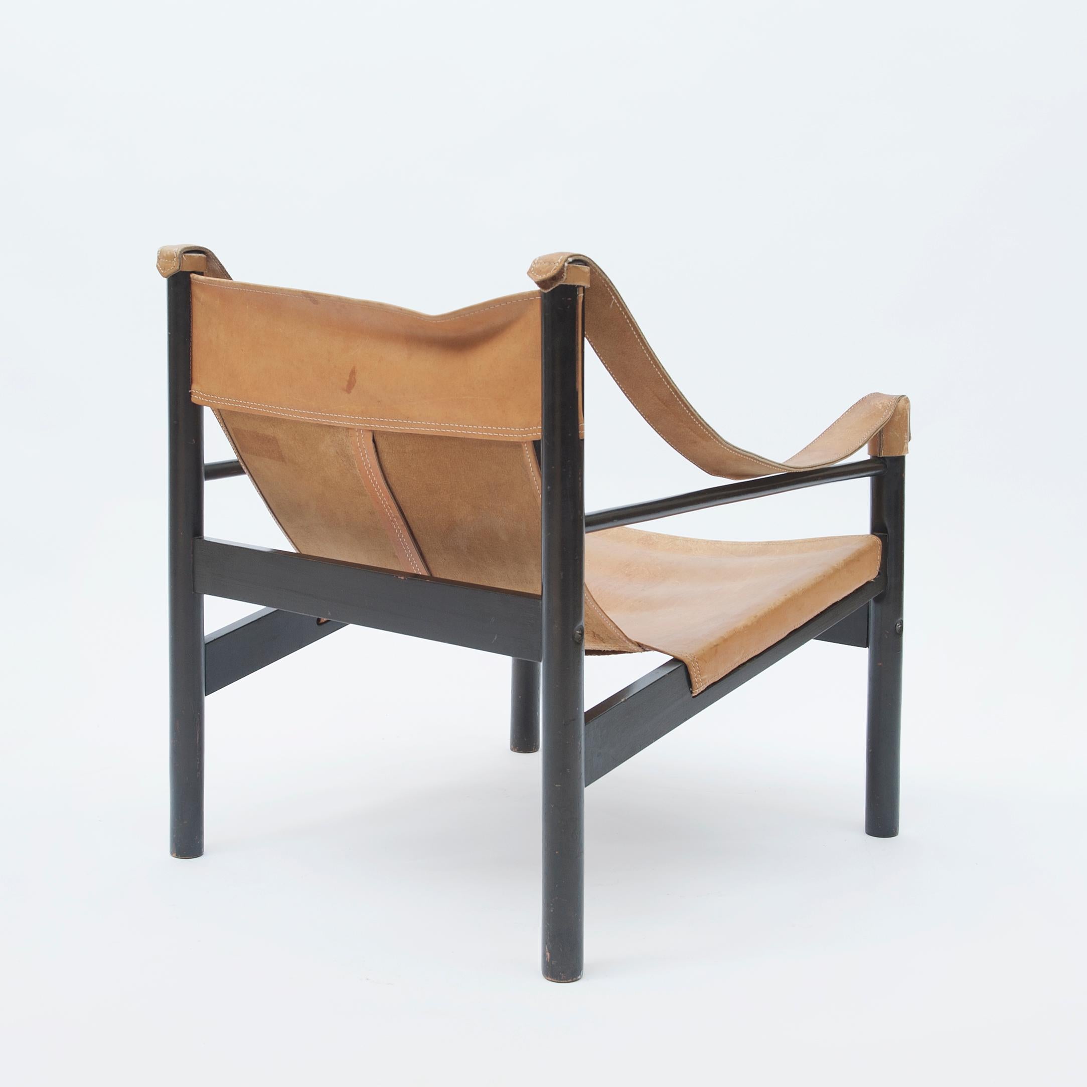 Safari-Sessel von Abel Gonzalez, Argentinien, 1960er Jahre (Leder)