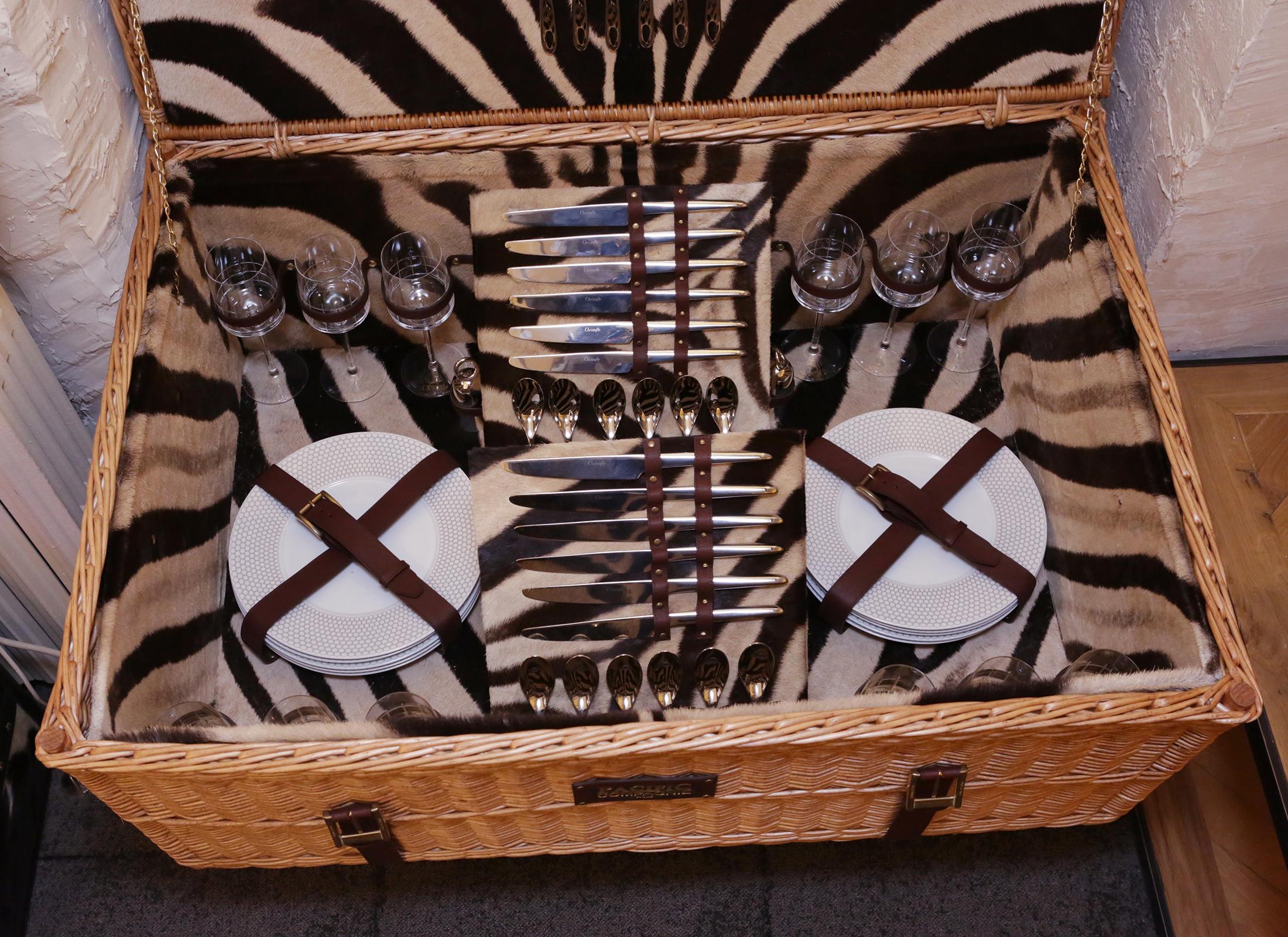 Hand-Crafted Safari Picnic Trunk