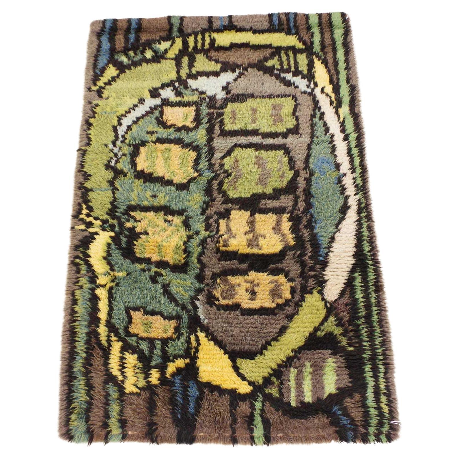 Tapis Rya "Safari" de Ingegerd Hylten-Cavallius pour NIAB, Suède, 1962 en vente