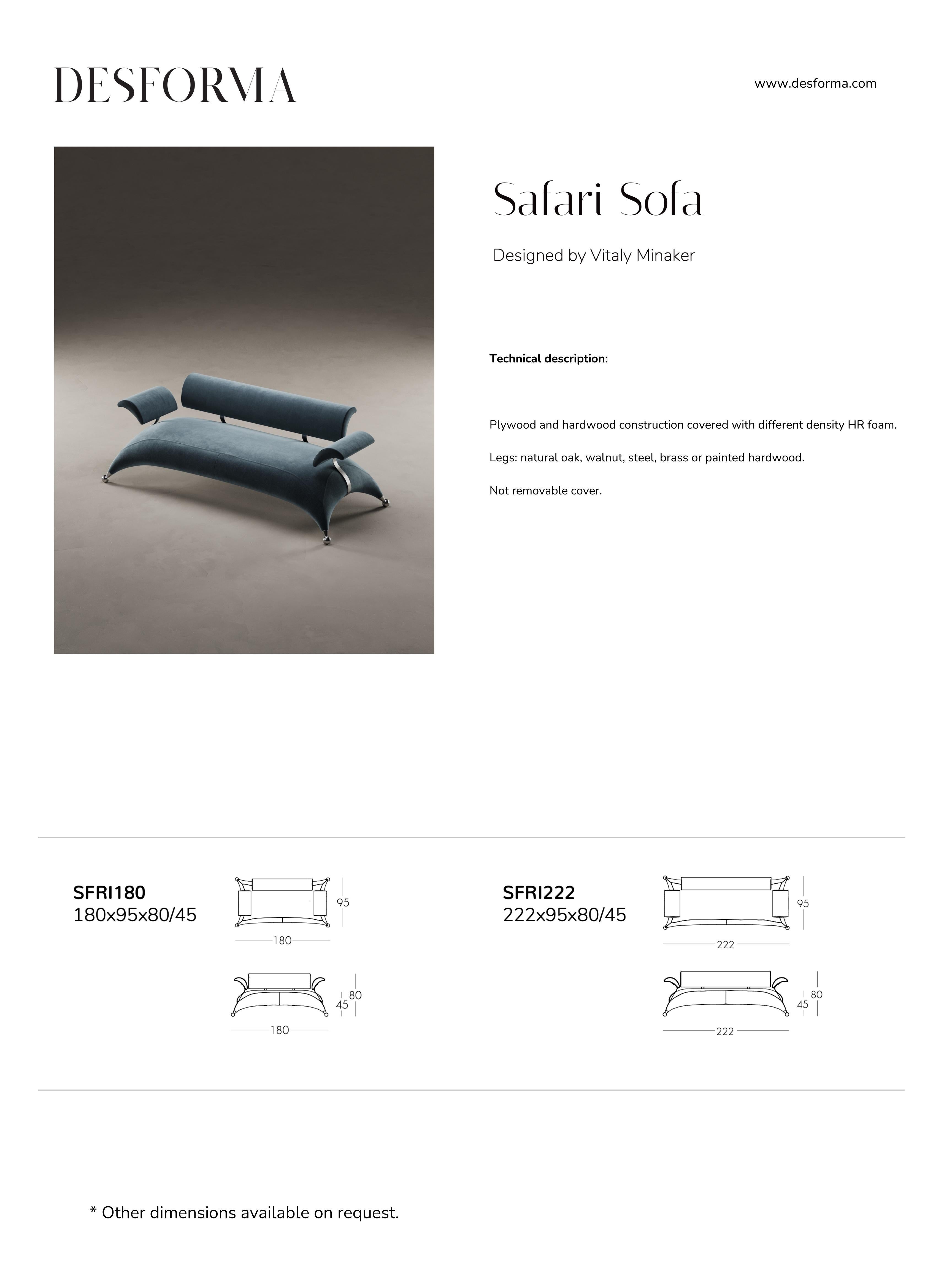 Handmade Exceptional Design Sculptural Safari sofa For Sale 2