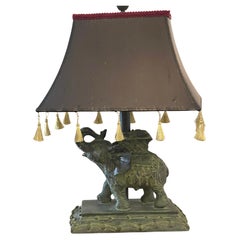 Lampada Elefante British Colonial in stile Safari