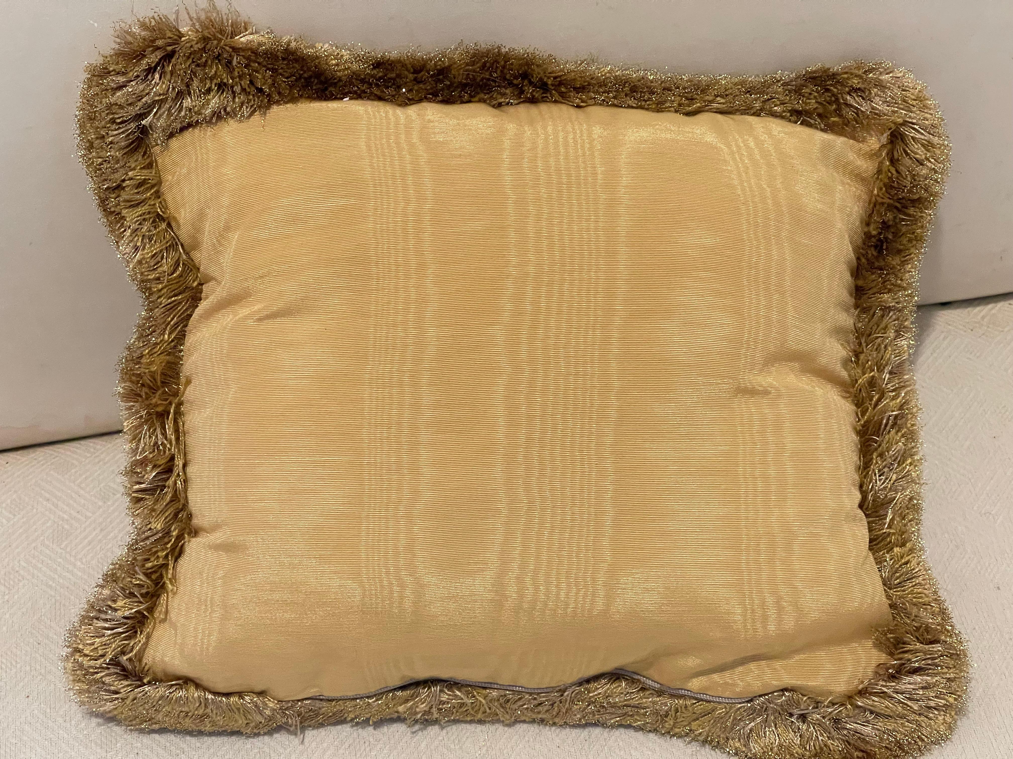 Safari Style Brocade Lumbar Pillow With Tiger In Good Condition In Boca Raton, FL