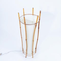 Safari style floor or table lamp designed by Louis Sognot, Italy, 1960s