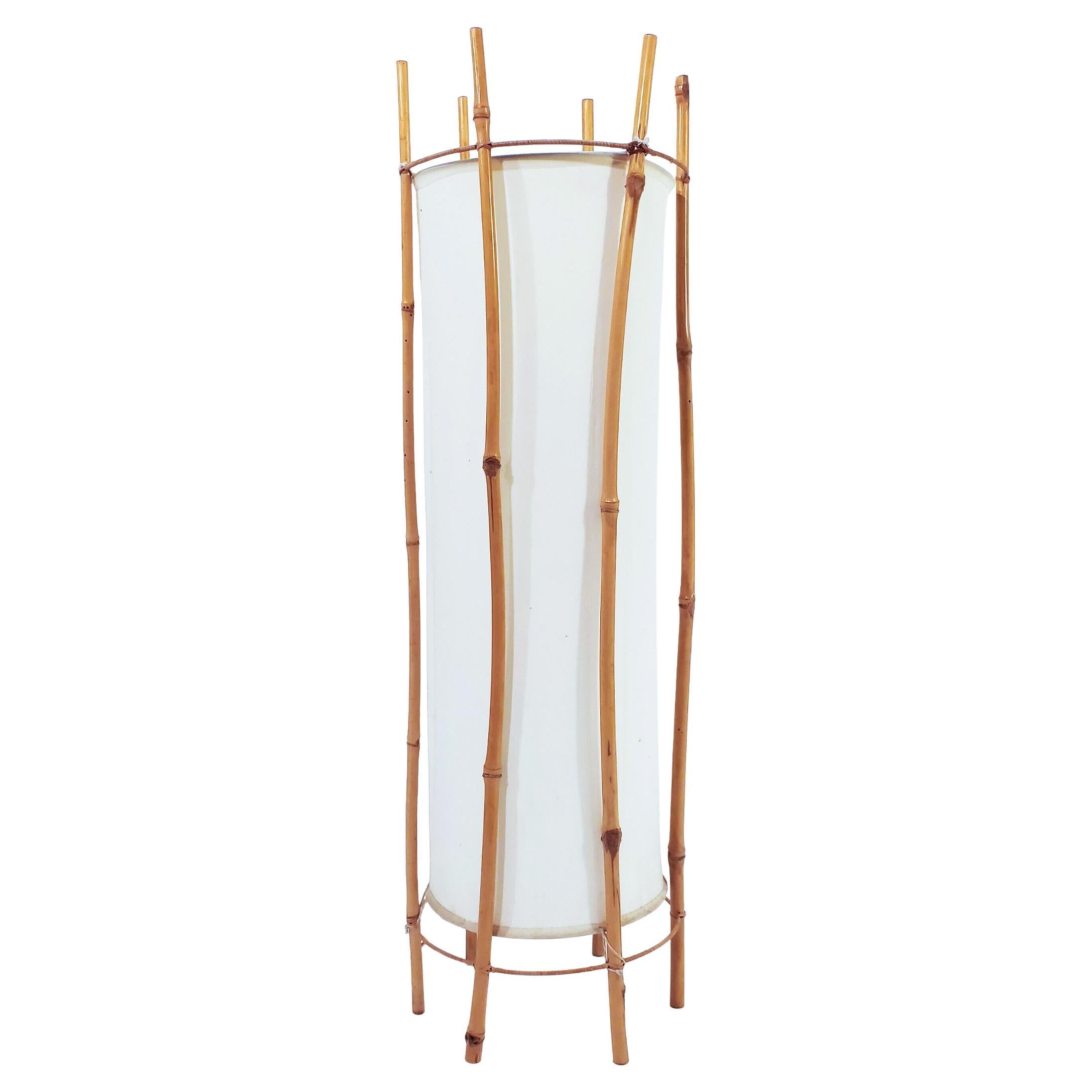 Safari style floor or table lamp designed by Louis Sognot, Italy, 1960s For Sale