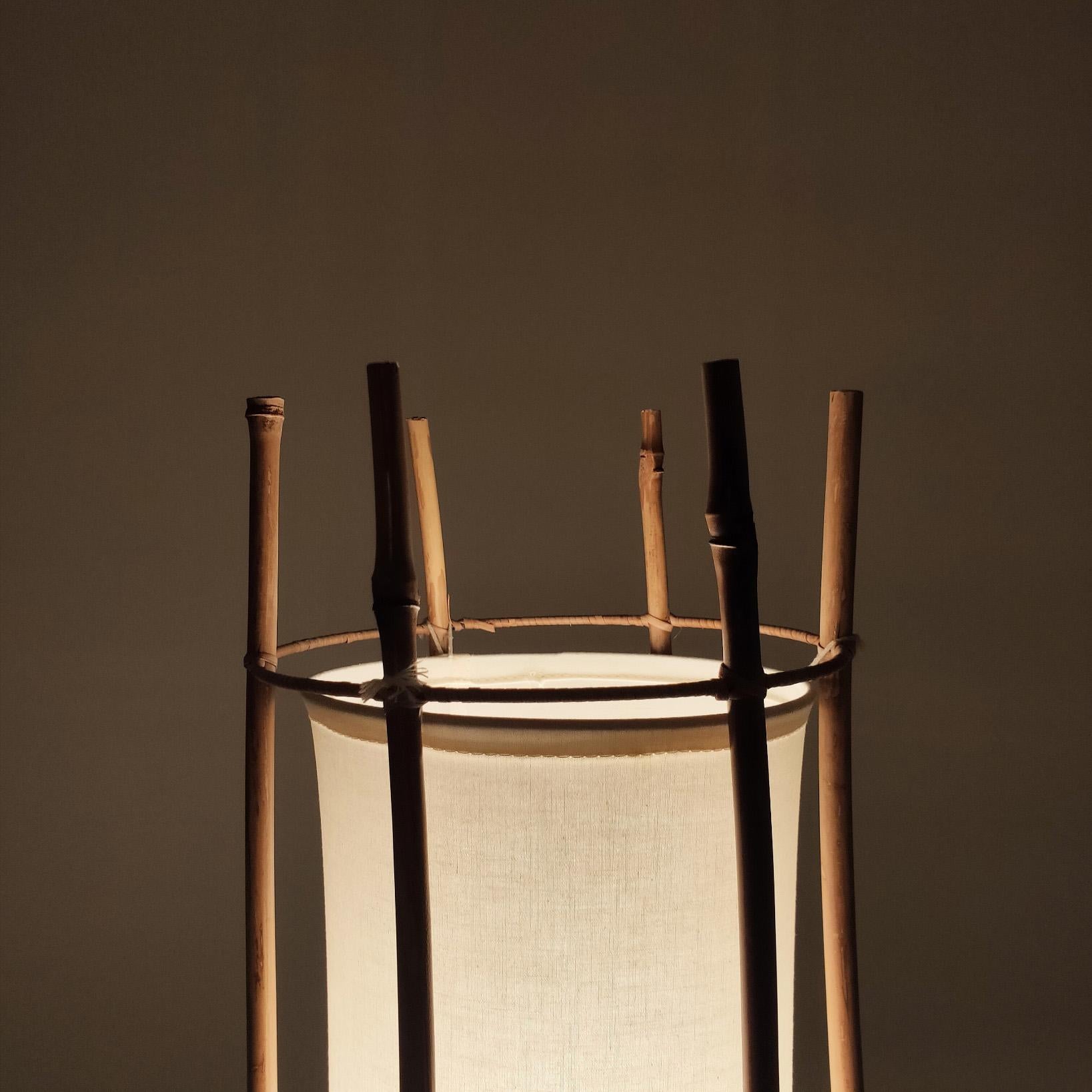 Safari style table lamp designed by Louis Sognot, Italy, 1960s In Good Condition For Sale In SANT ADRIÀ DE BESÒS, ES