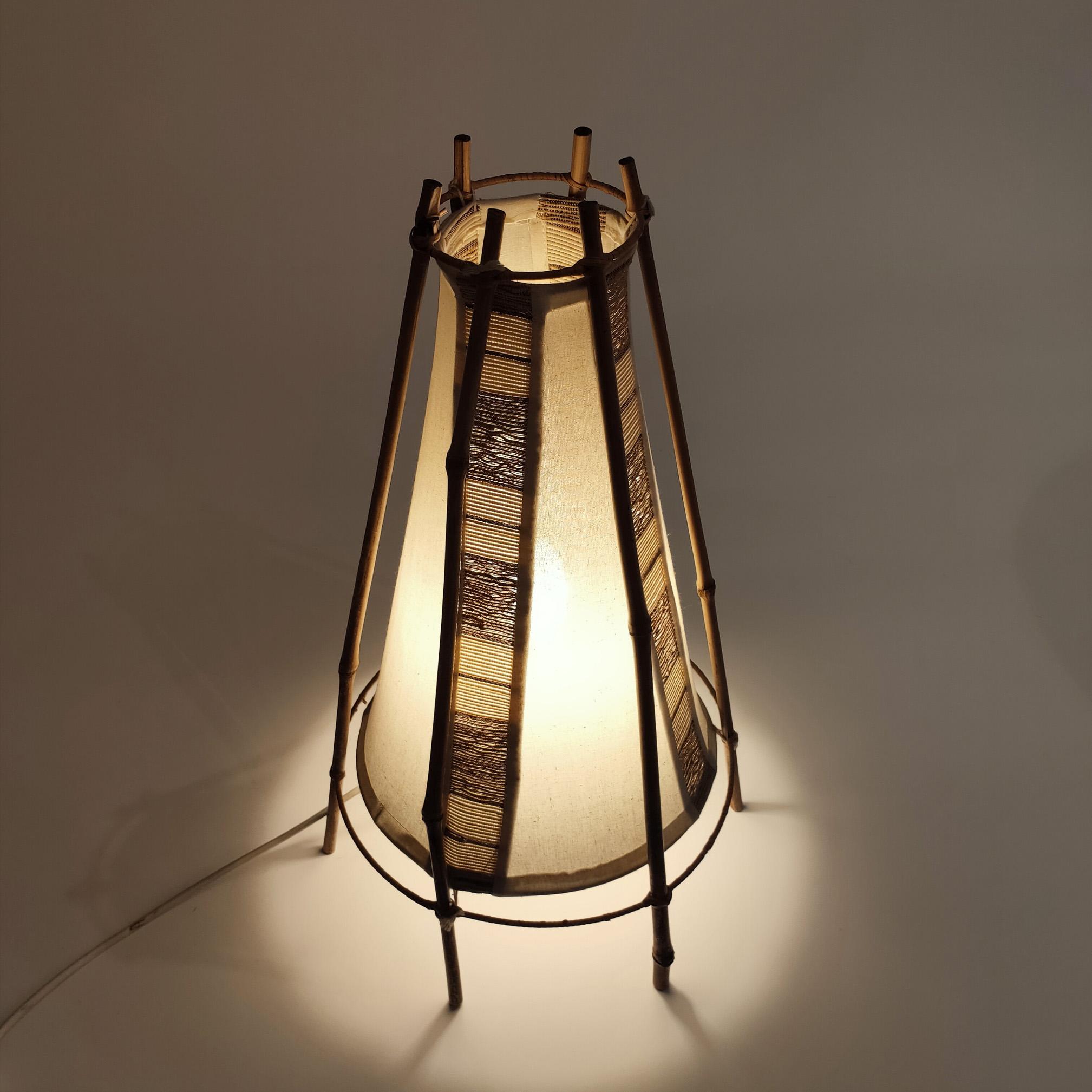 Mid-20th Century Safari style table or floor lamp designed by Louis Sognot, Italy, 1960s For Sale