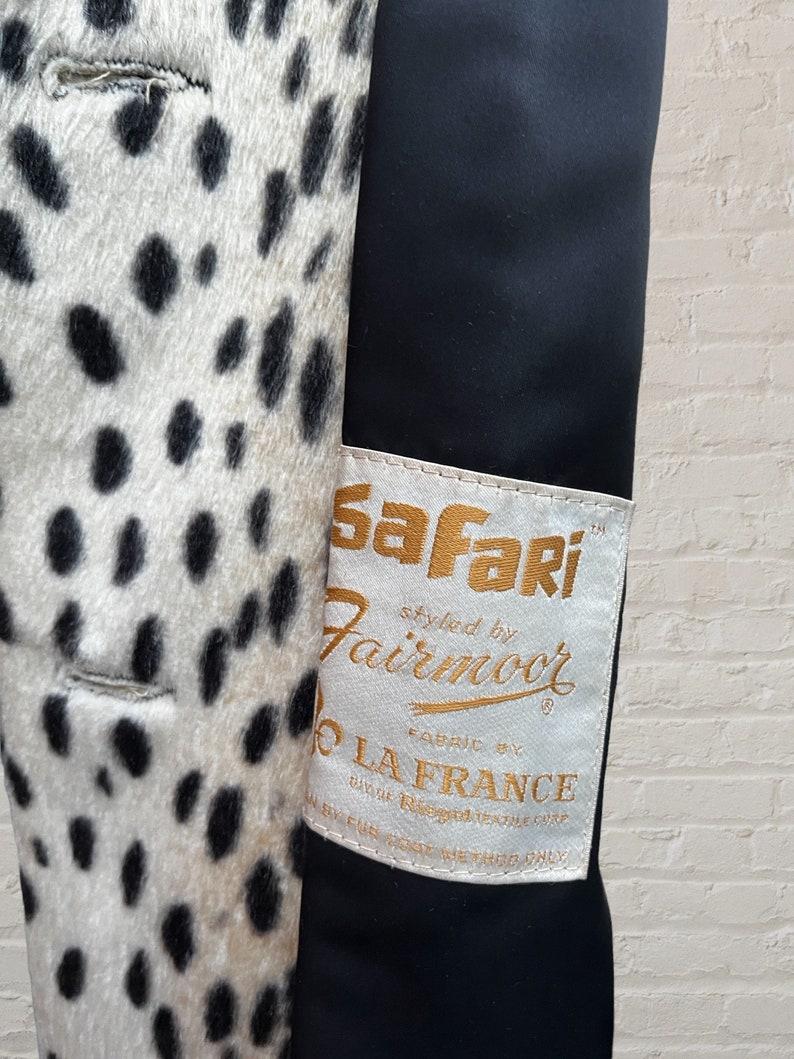 Safari Styled by Fairmoor Cheetah Print Coat , Circa 1960s 5