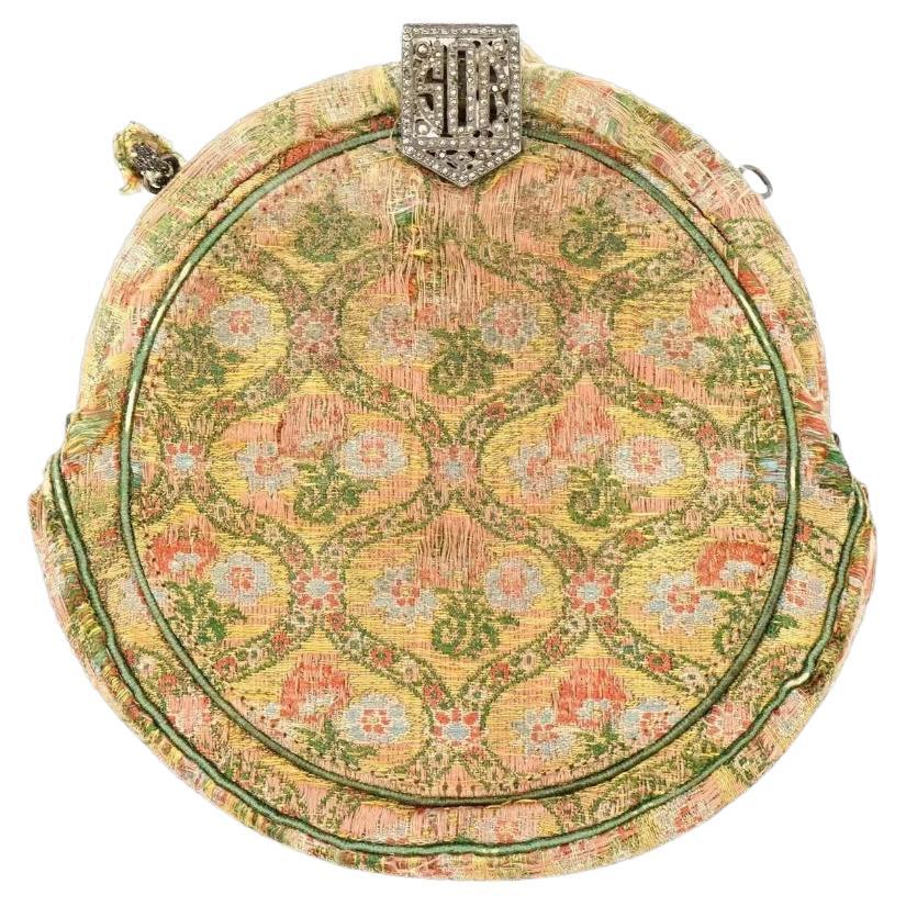 Safavid Hand Woven Textile Hand Bag W Silver Clasp