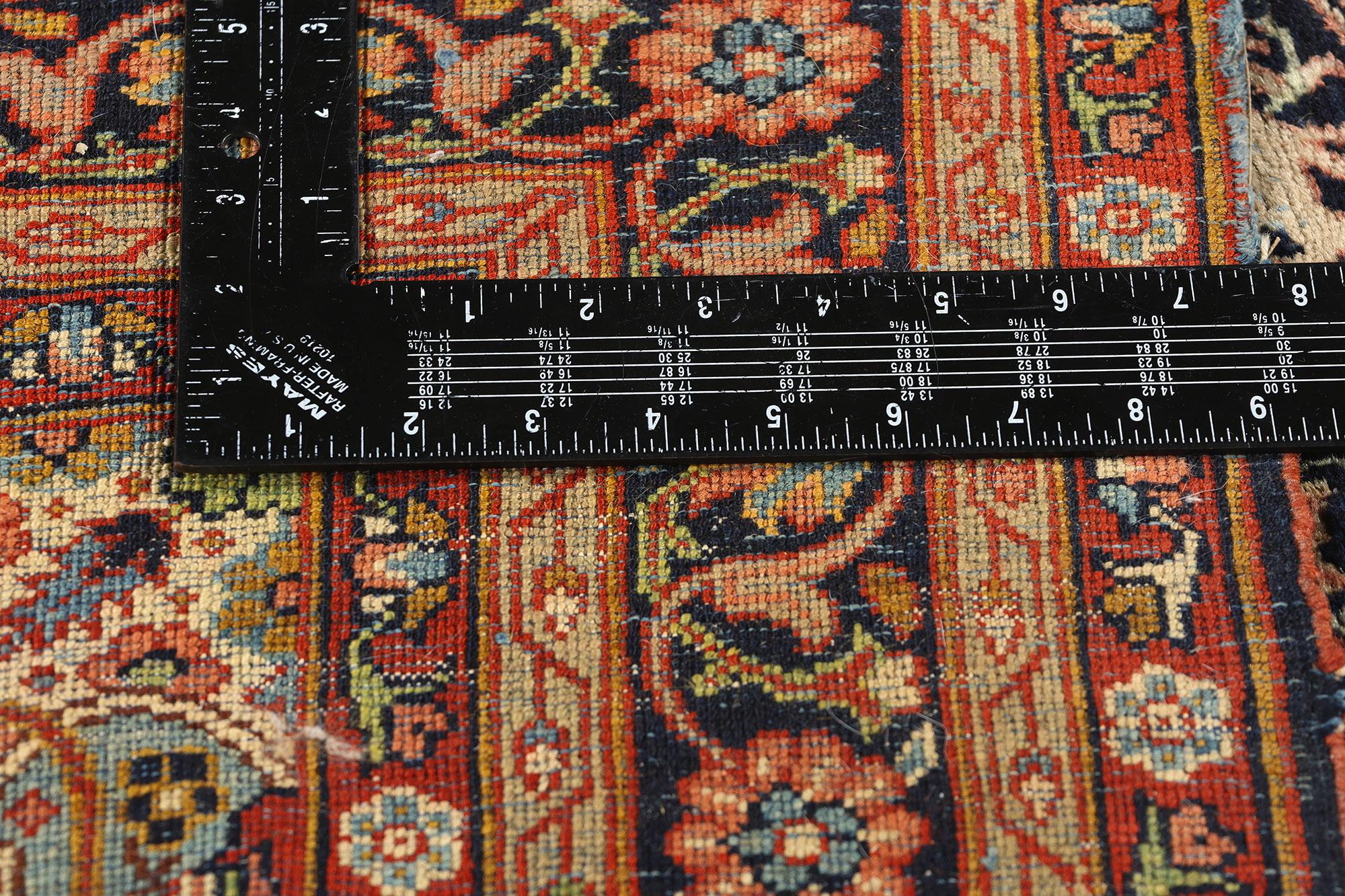 Wool Safavid Medallion and Animal Persian Tabriz Hunting Carpet For Sale