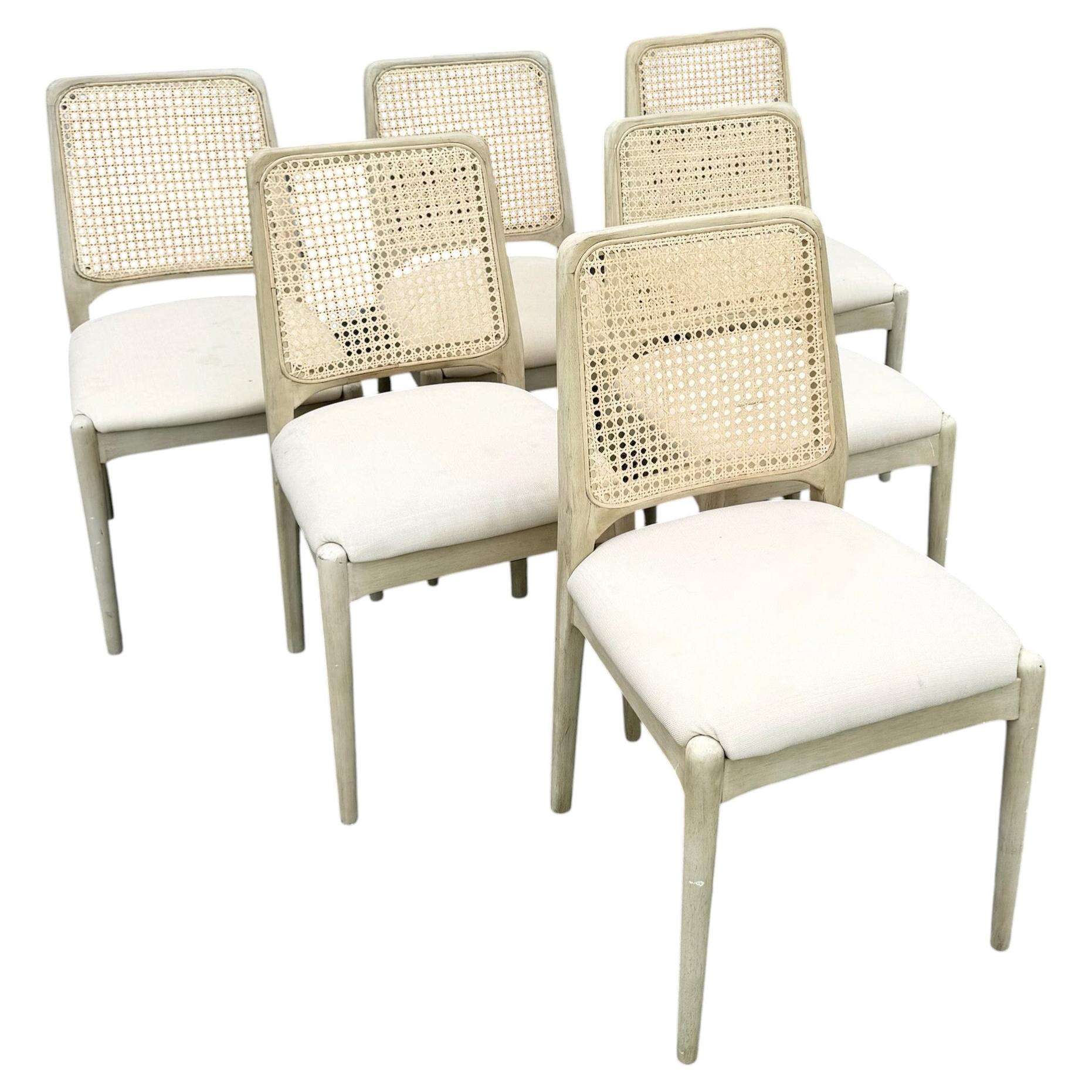 Safavieh Reinhardt - Set di 6 sedie da pranzo in rattan