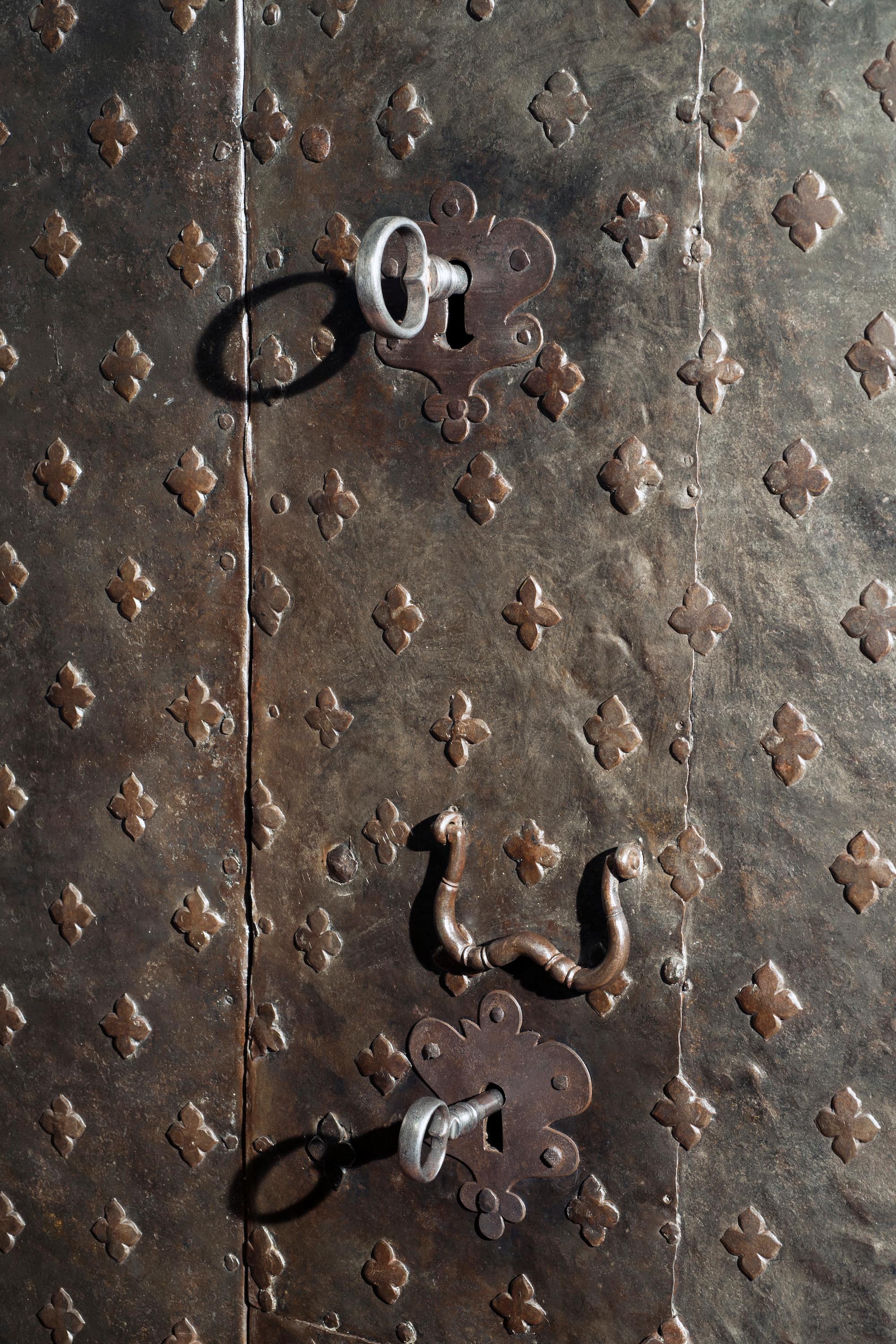 Forged Antique Safe, Northern Italy, 17th Century For Sale