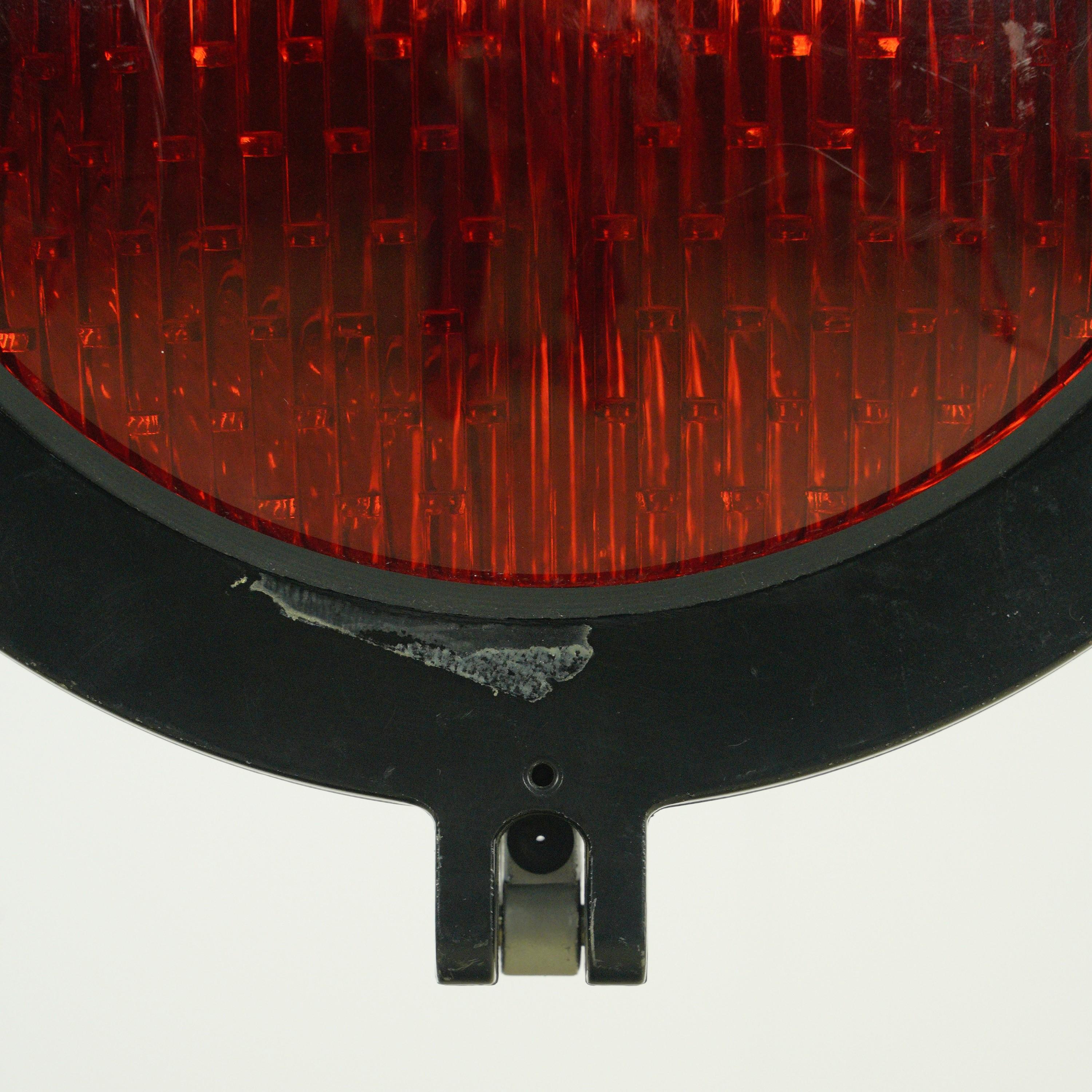 Safetran Systems Corp. Aluminum Red Glass Railroad Light In Good Condition For Sale In New York, NY
