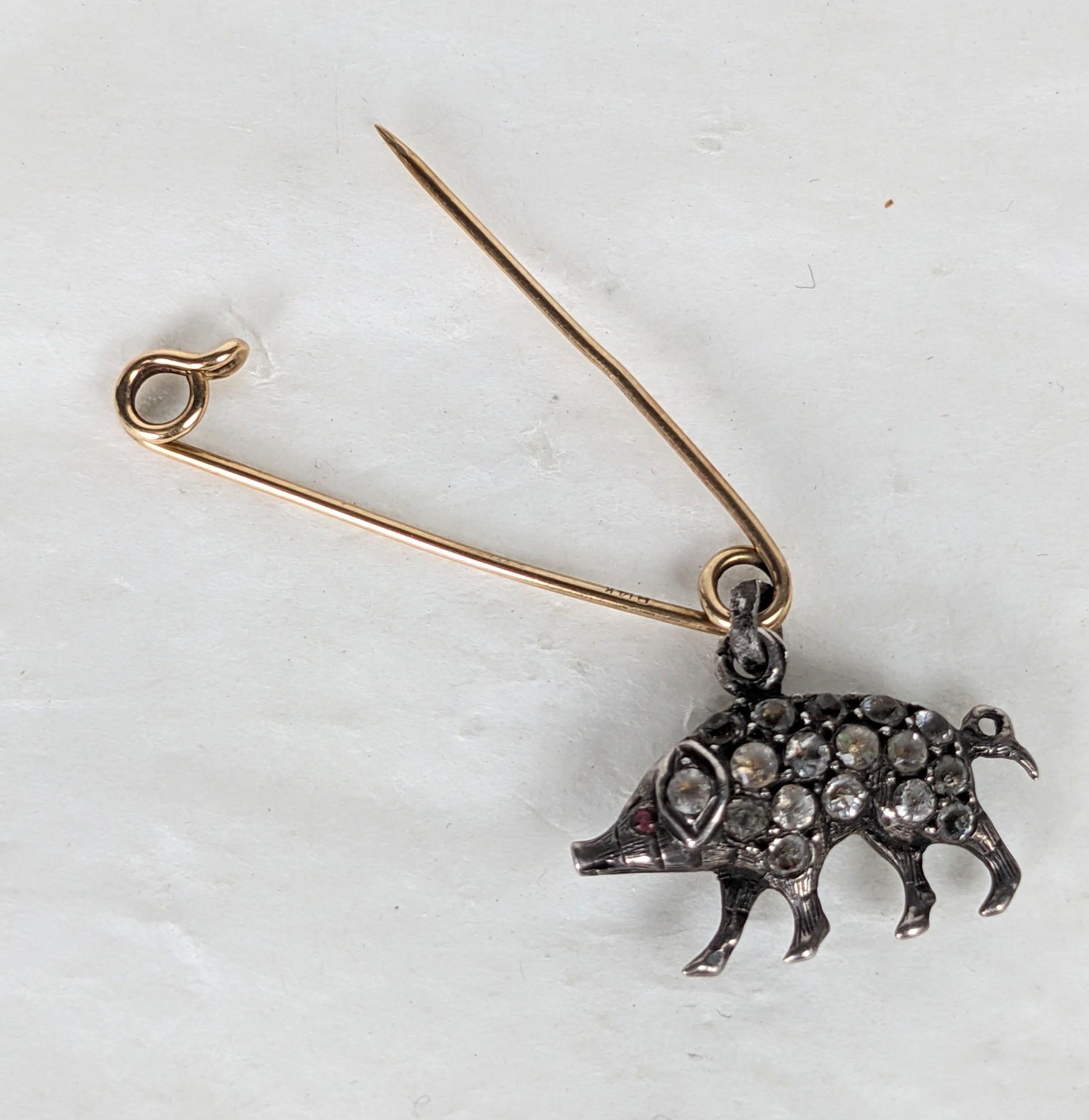 Women's or Men's Safety Pin Paste Pig Assemblage, Studio VL For Sale