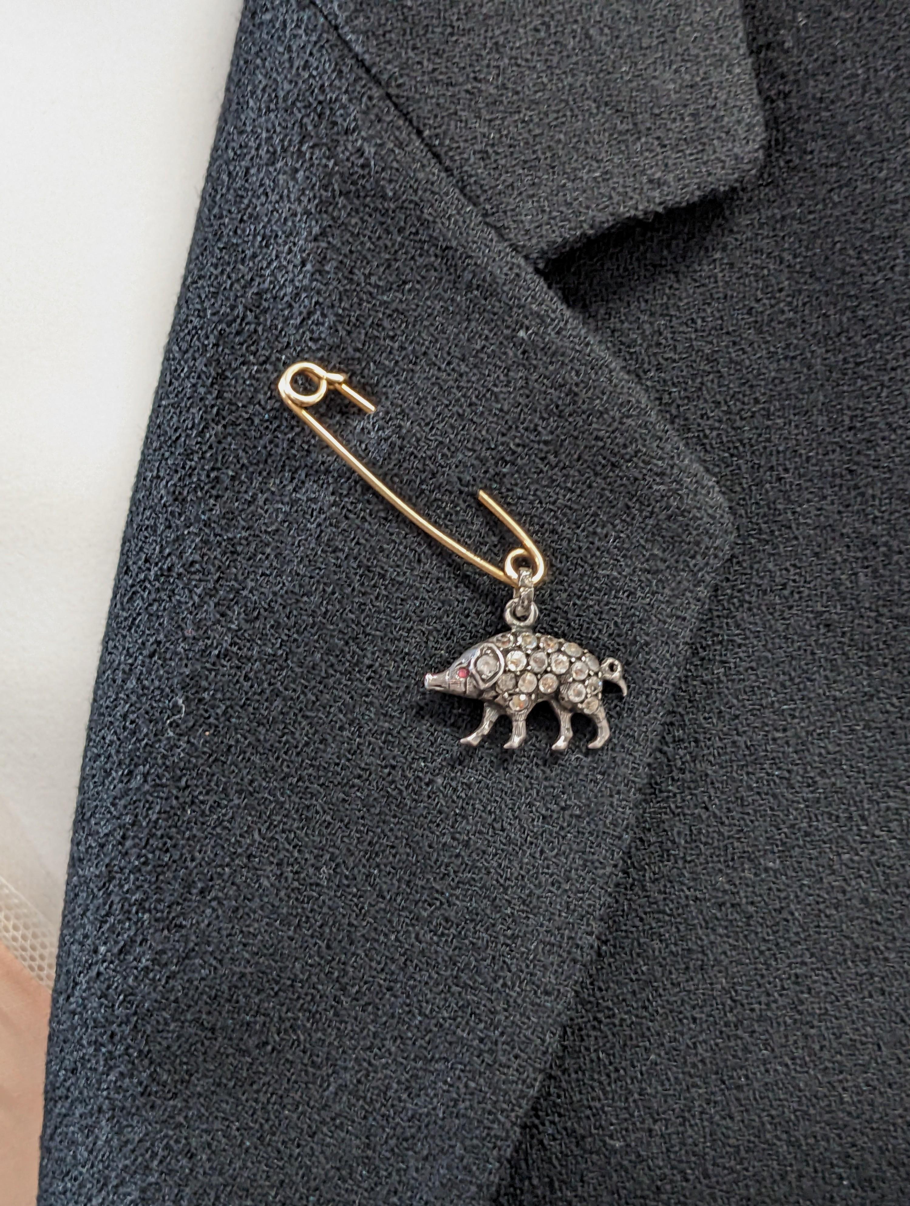 Safety Pin Paste Pig Assemblage, Studio VL For Sale 2
