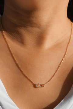 Safety Pin Pendant 0.13 cts.