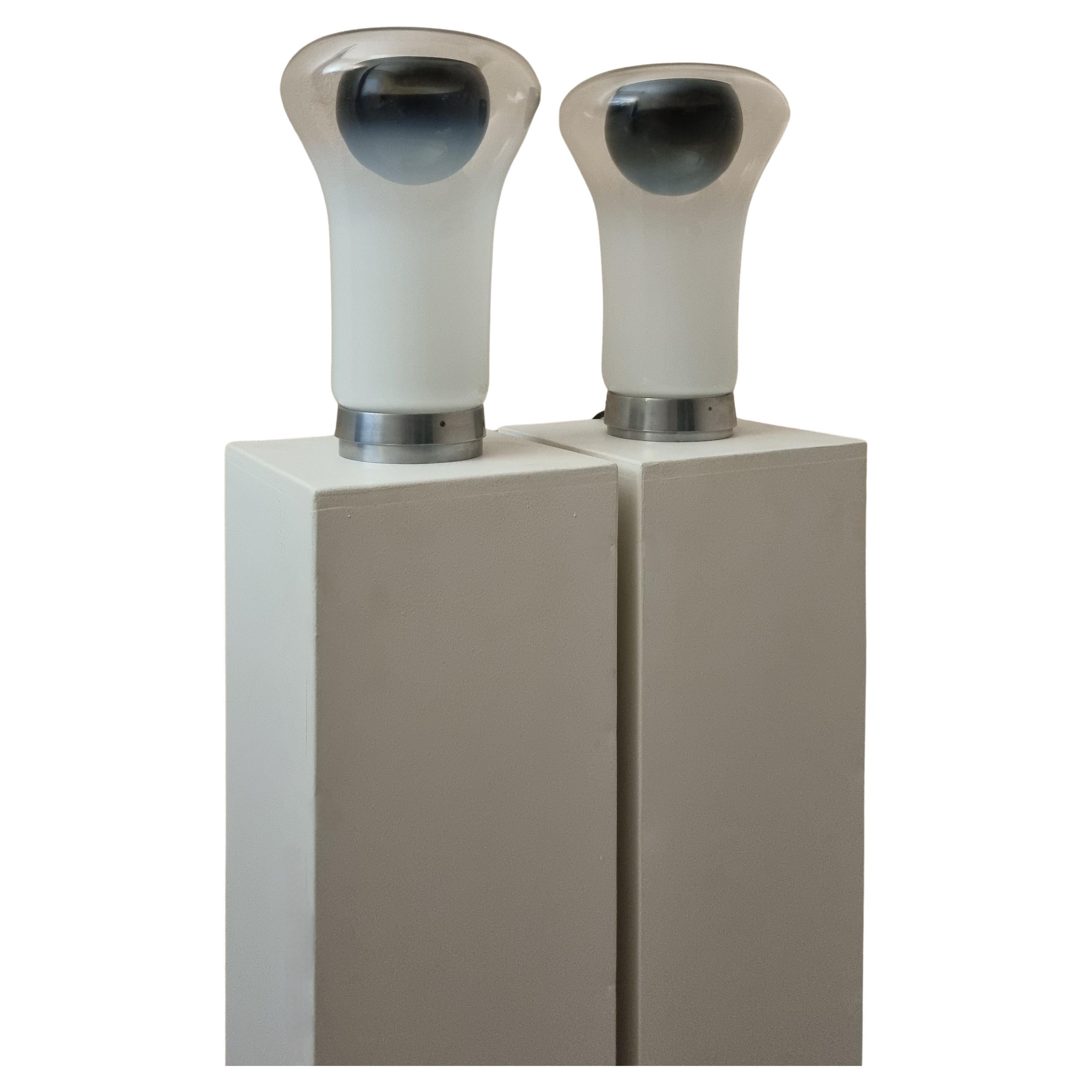 Lampes de table Saffo conçues par Angelo Mangiarotti pour Artemide, 1967