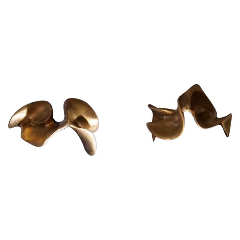 Saffron Napkin Rings in Brass, Viya by Vikram Goyal