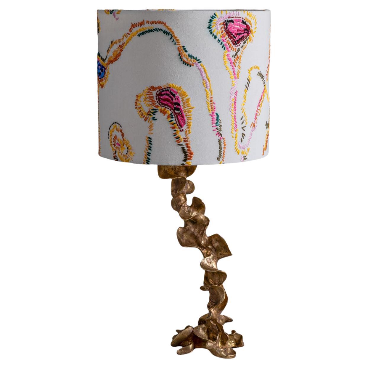 Saffron Table Lamp Small in Brass, Viya by Vikram Goyal