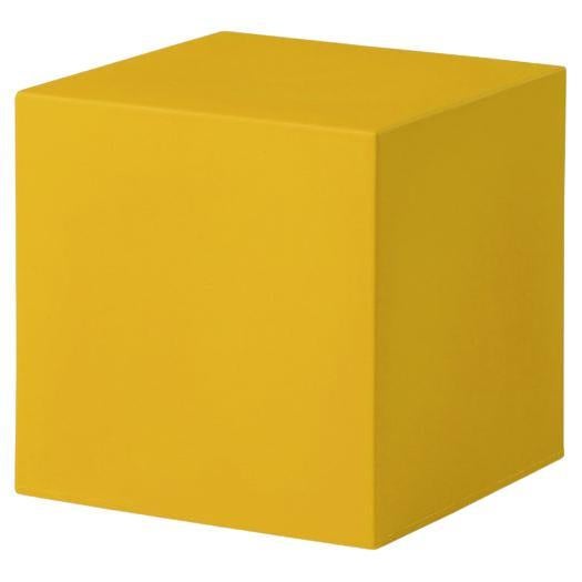 Saffron Yellow Cubo Pouf Stool by SLIDE Studio For Sale