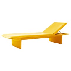Saffron Yellow Ponente Sun Lounger by Martinelli Venezia Studio