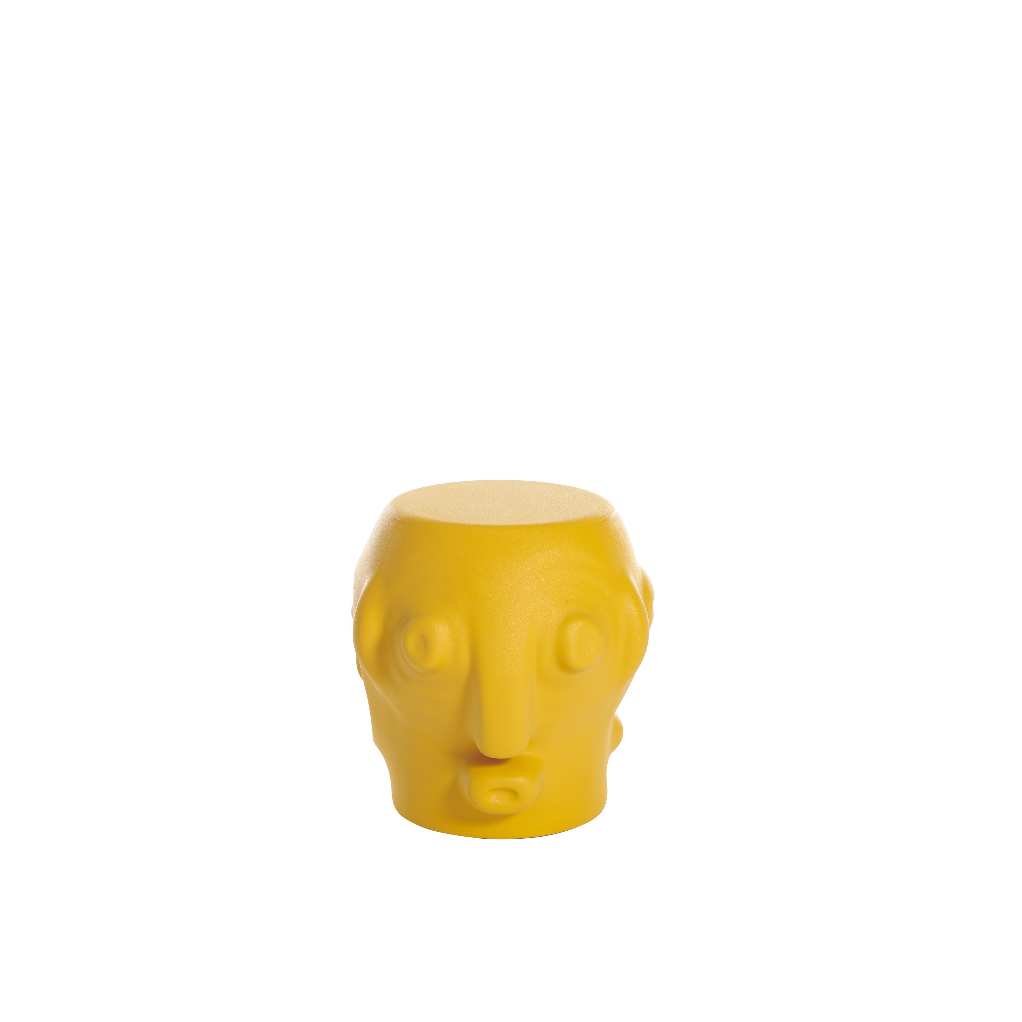 Saffron Yellow Threebù Stool by Marcantonio For Sale 4