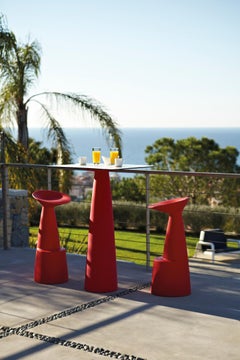 Saffron Yellow Voilà High Stool by Marc Sadler