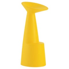 Saffron Yellow Voilà High Stool by Marc Sadler