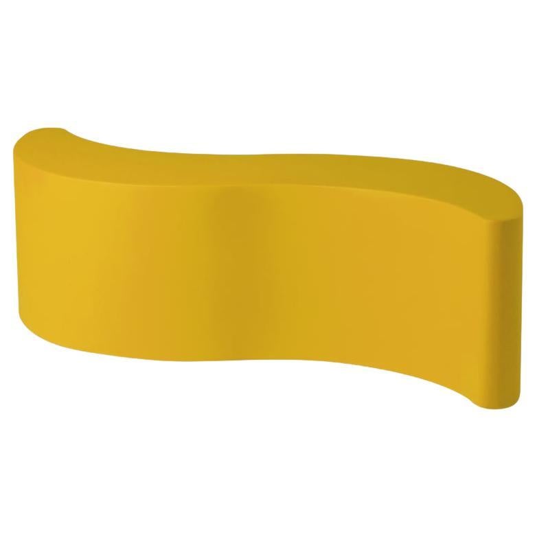 Banc à vagues jaune safran par Giò Colonna Romano