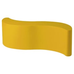 Panchina Wave Giallo Zafferano di Giò Colonna Romano