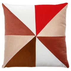Safira Earth Velvet Deluxe Handmade Decorative Cushion