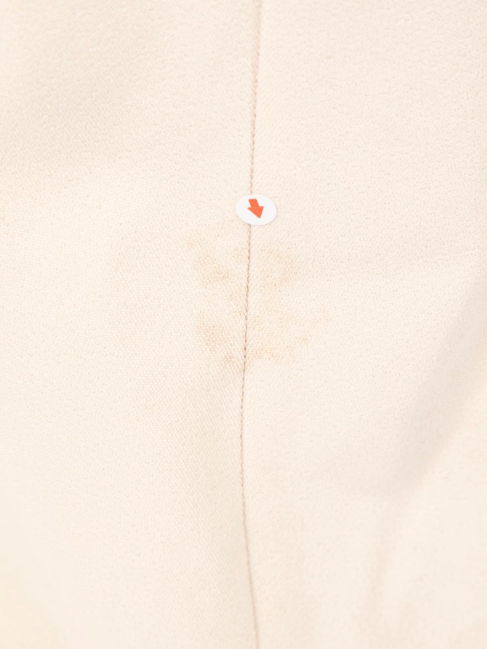 Safiyaa Robe ornée de cristaux écrus, taille S en vente 1