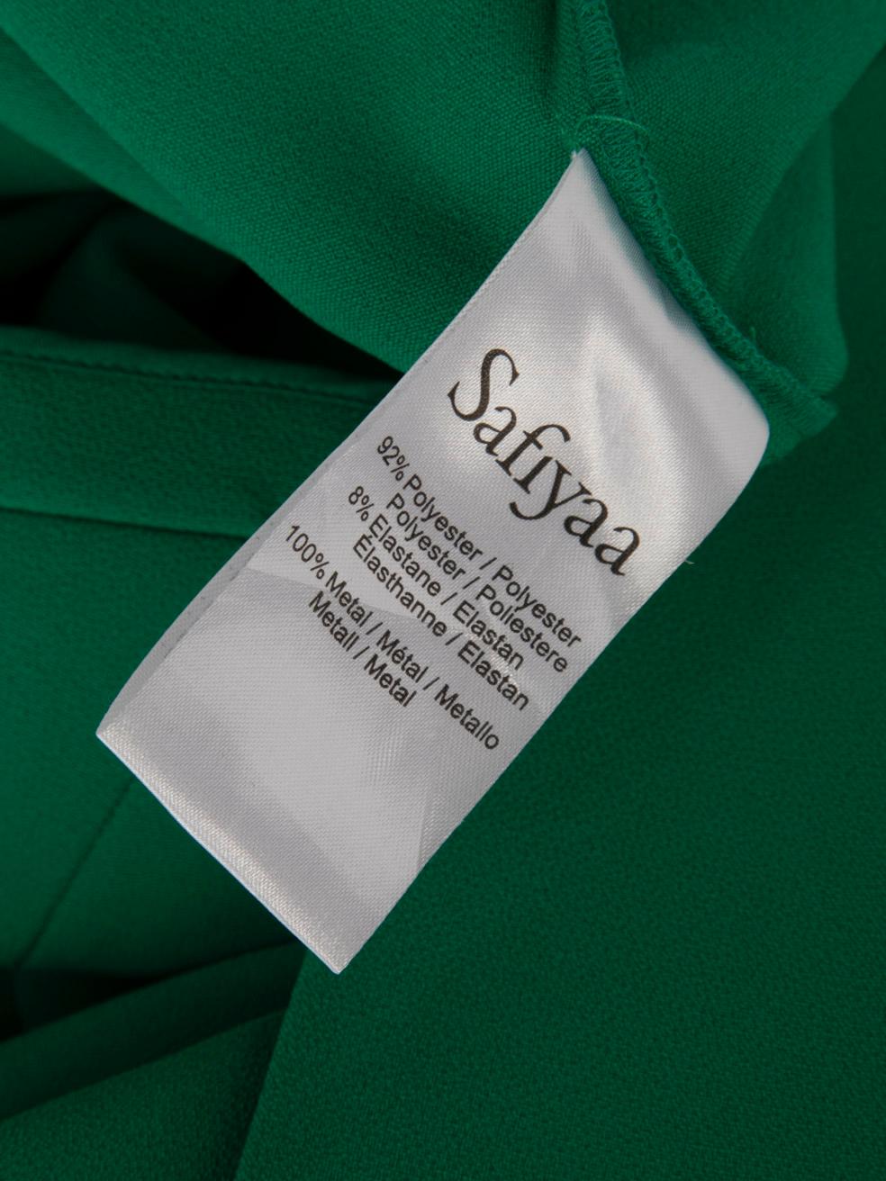 Safiyaa Green Sleeveless Midi Pencil Dress Size M For Sale 2