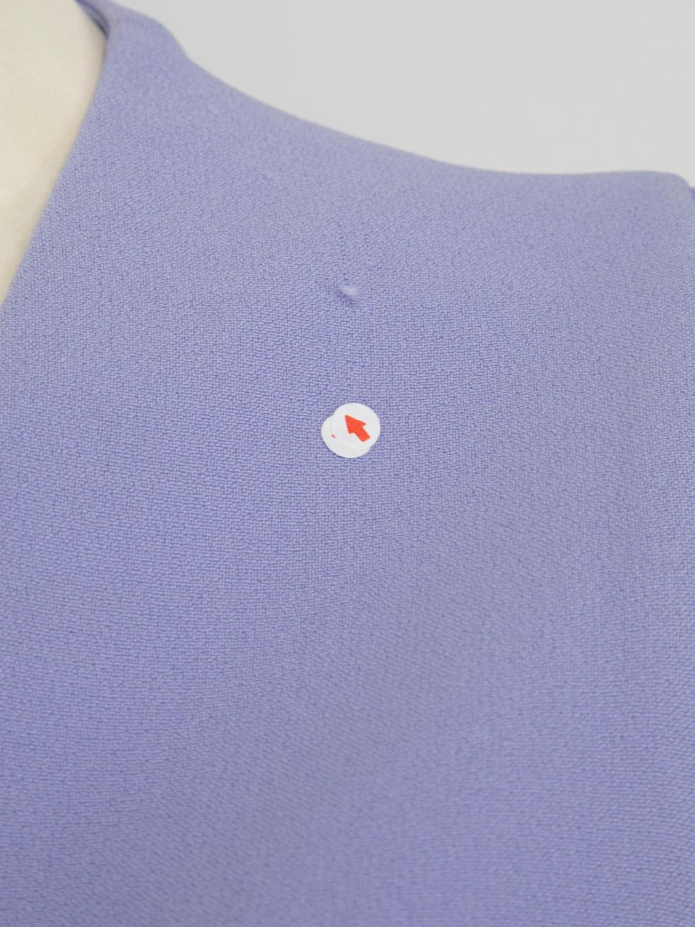 Safiyaa - Vestito con cintura impreziosito da cristalli viola - taglia S in vendita 2