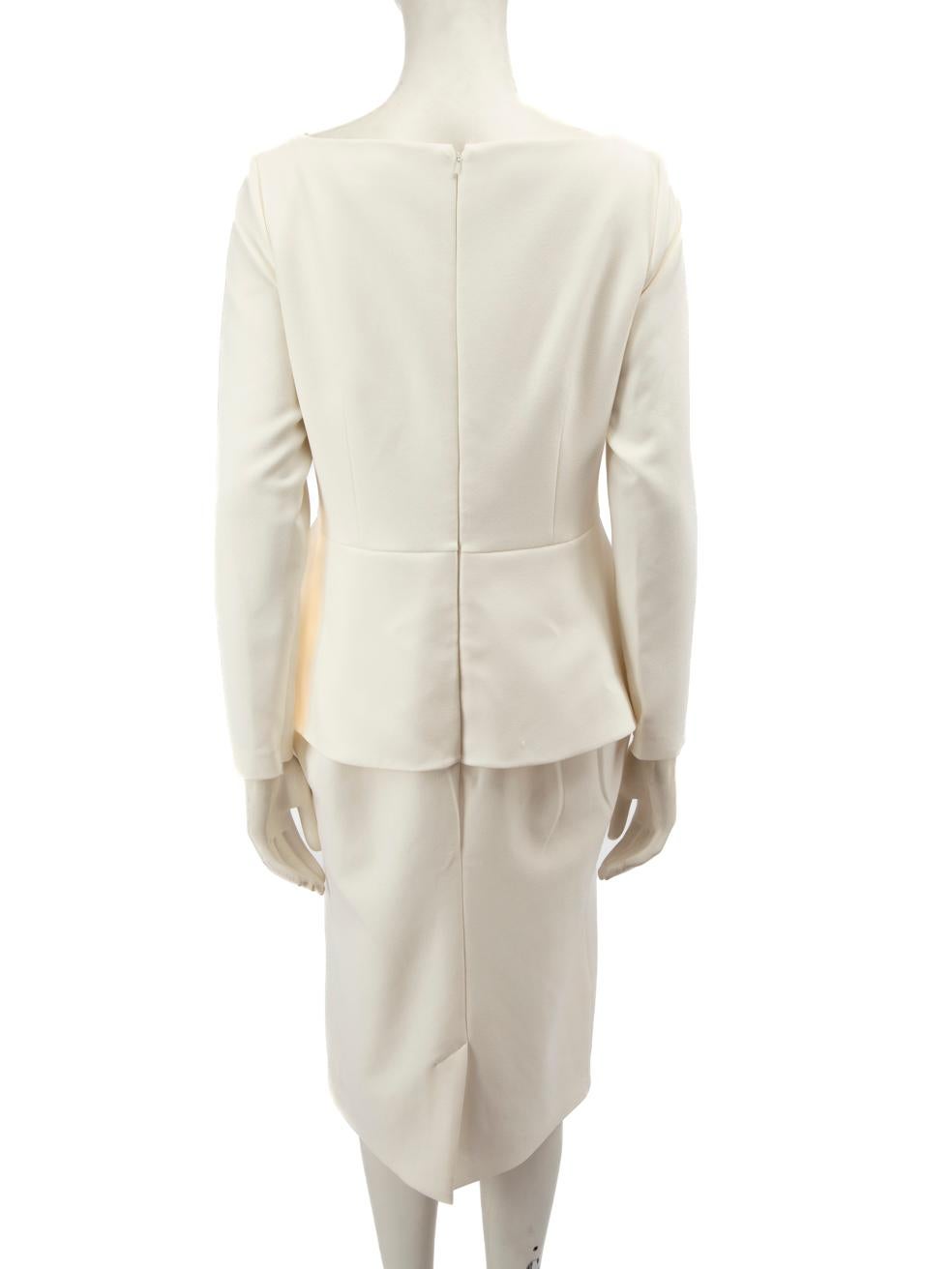 Safiyaa White Embroidered Detail Midi Dress Size XXXL In Good Condition For Sale In London, GB