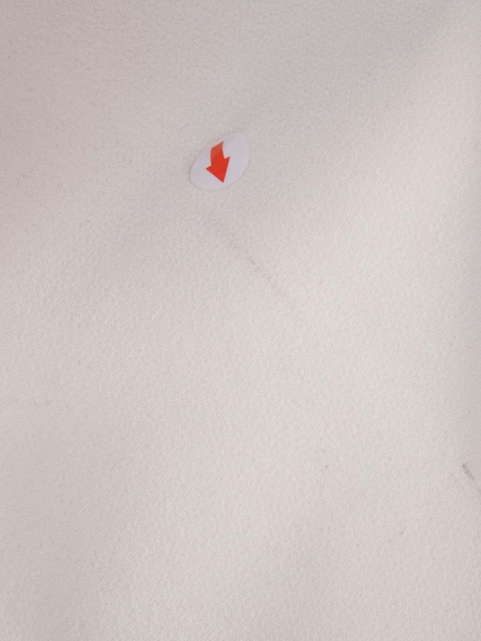 Pantaloni a gamba larga a vita media Safiyaa White Taglia XL In condizioni buone in vendita a London, GB