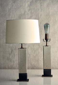 Sag Harbor Lamp, Ceramic Sculptural Table Lamp by Dumais Made