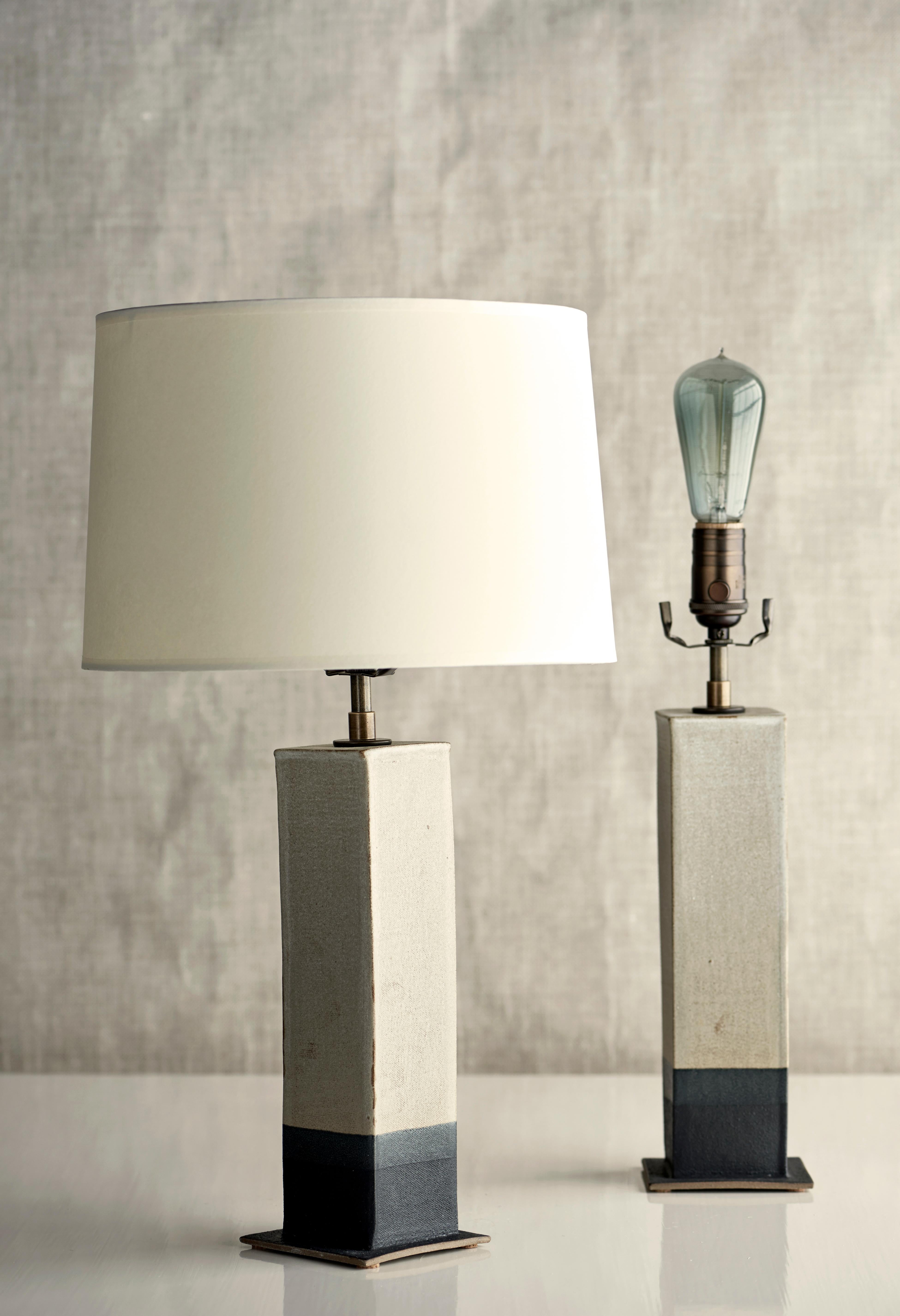 American Sag Harbor Lamp, Ceramic Sculptural Table Lamp by Dumais Made