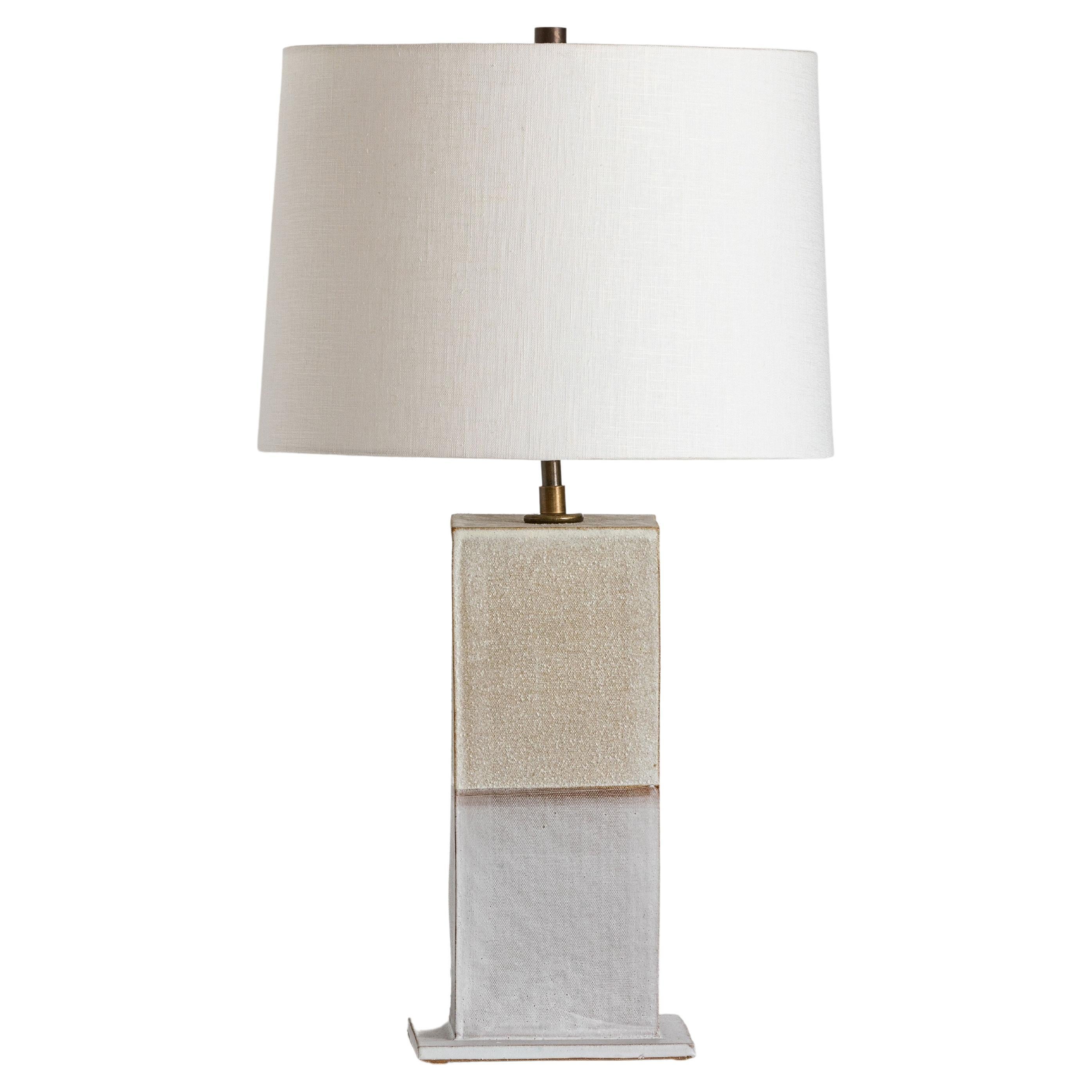 Sag Harbor Lamp, Ceramic Sculptural Table Lamp by Dumais Made at 1stDibs