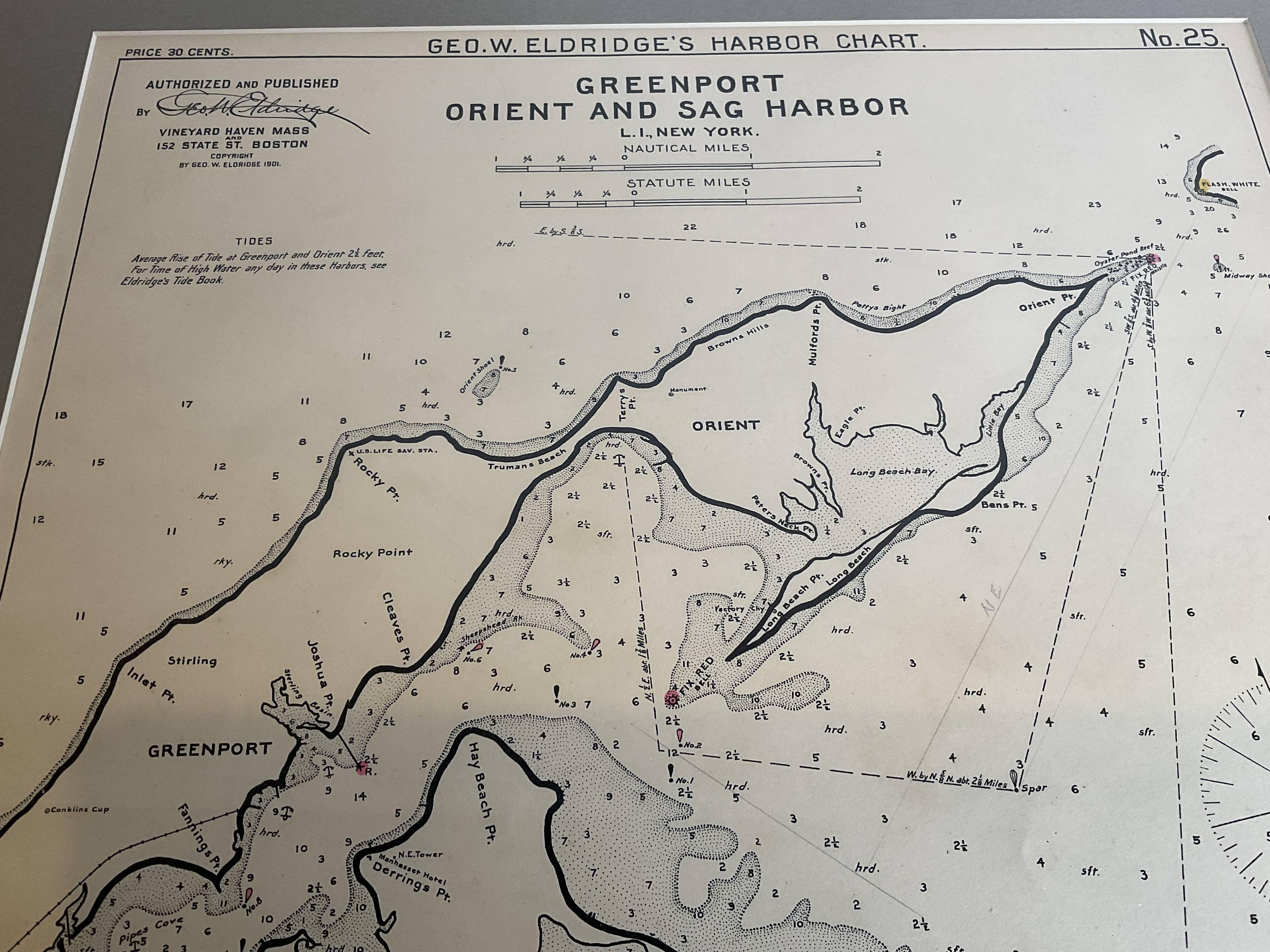 Sag Harbor Nautical Chart For Sale 6